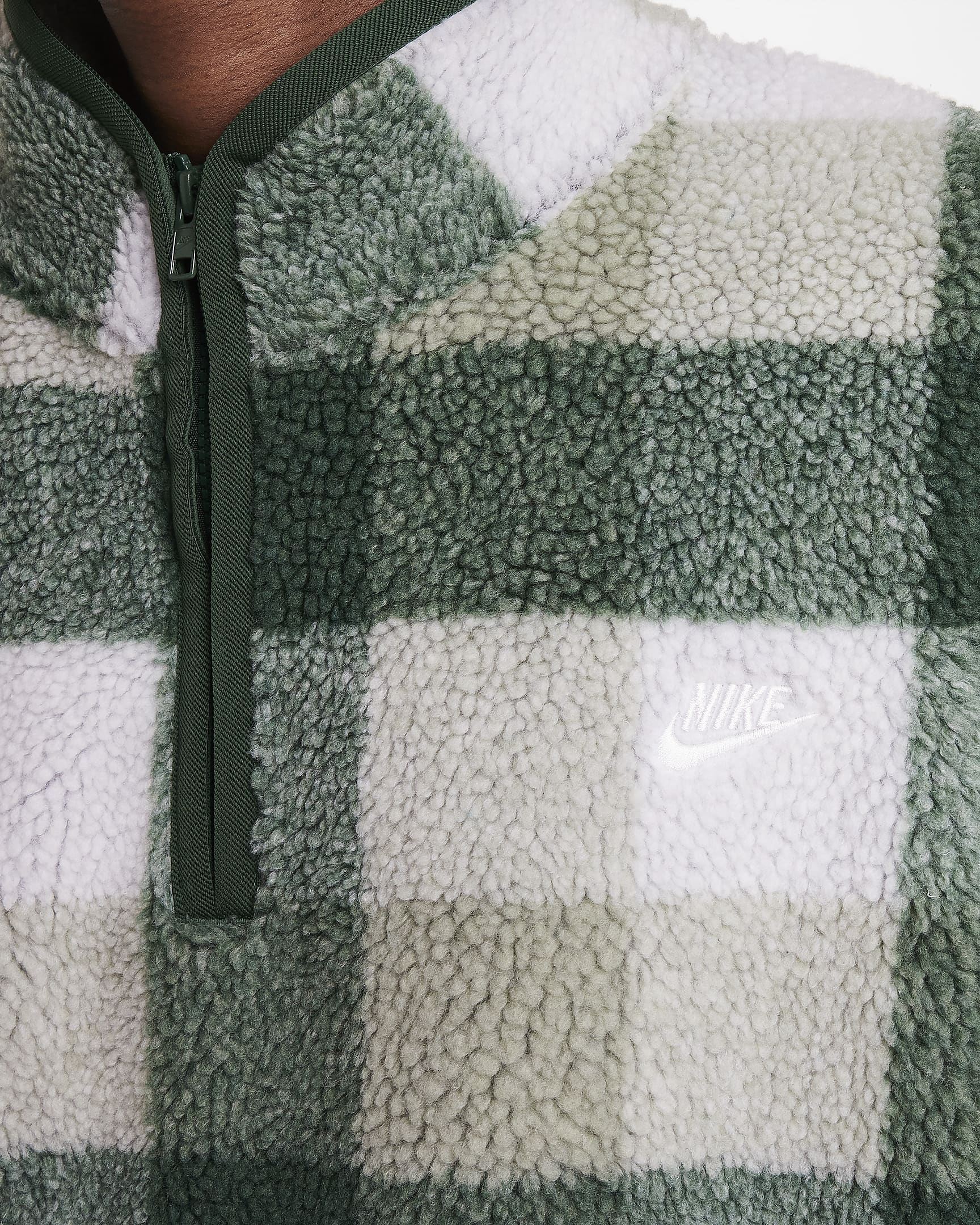 Nike Club Men's Winterized Half-Zip - Fir/Sail/Jade Horizon