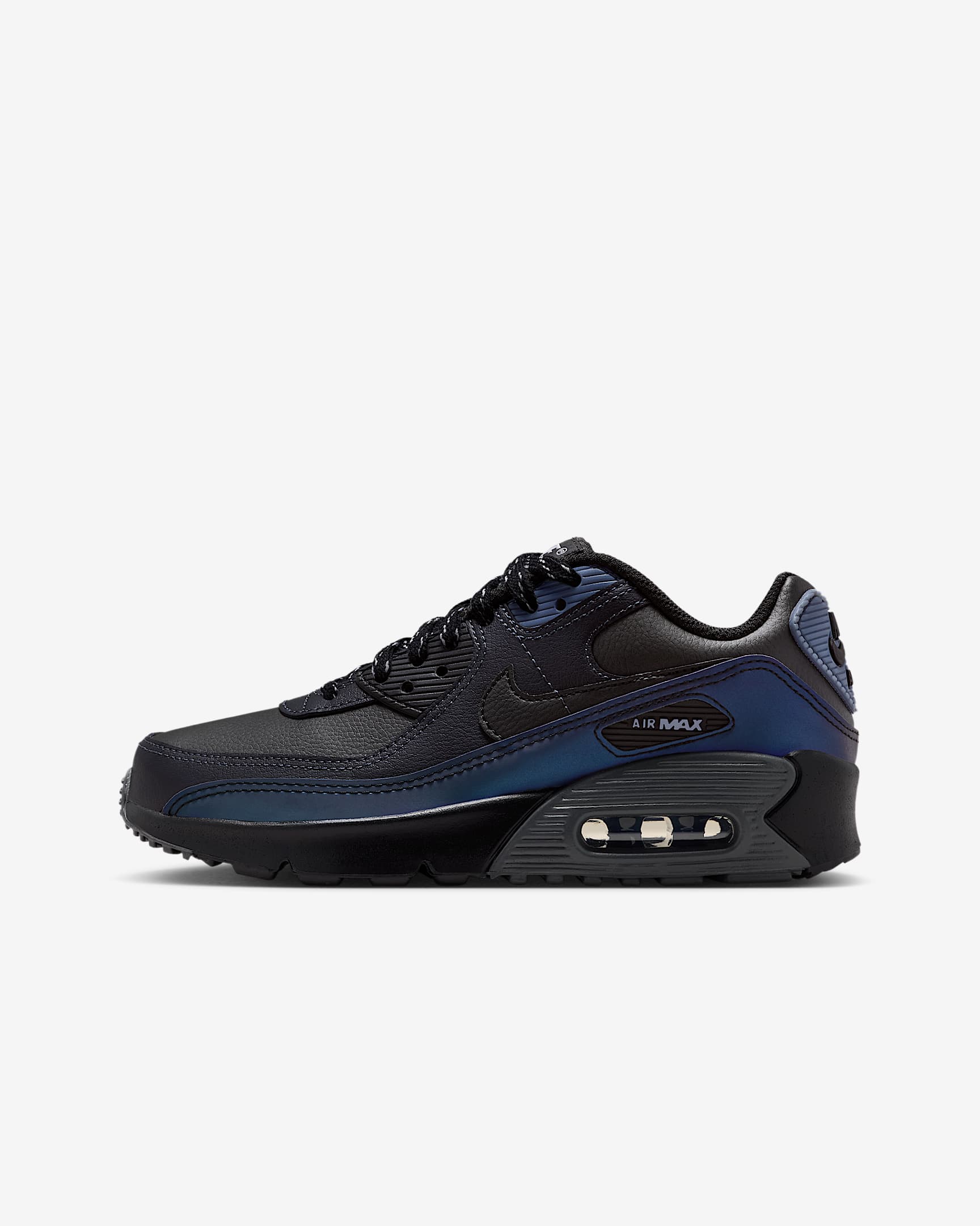Nike Air Max 90 Big Kids' Shoes - Black/Dark Smoke Grey/Light Carbon/Black