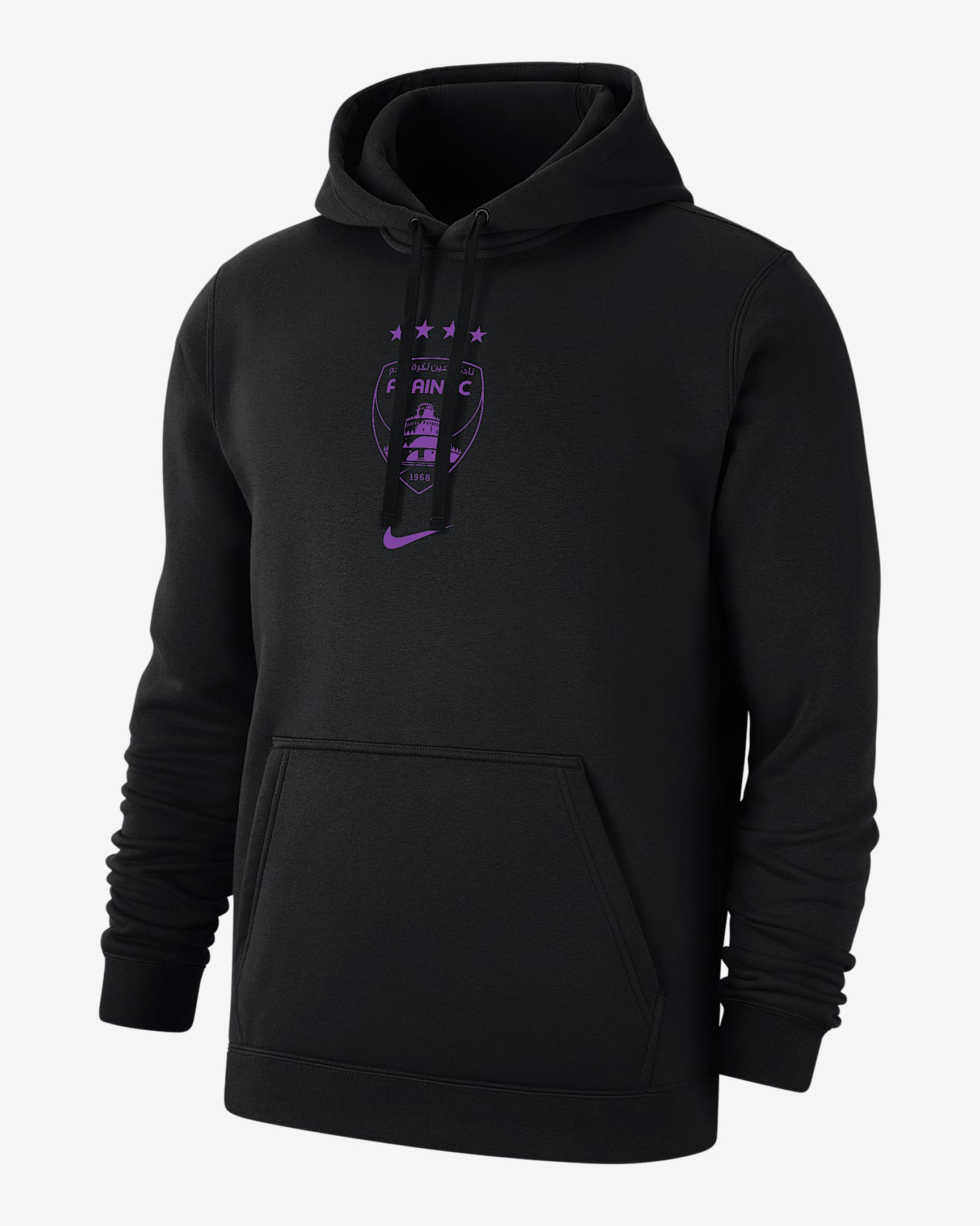 Sudadera con gorro sin cierre Nike Soccer Fleece para hombre Al Ain FC Club - Negro