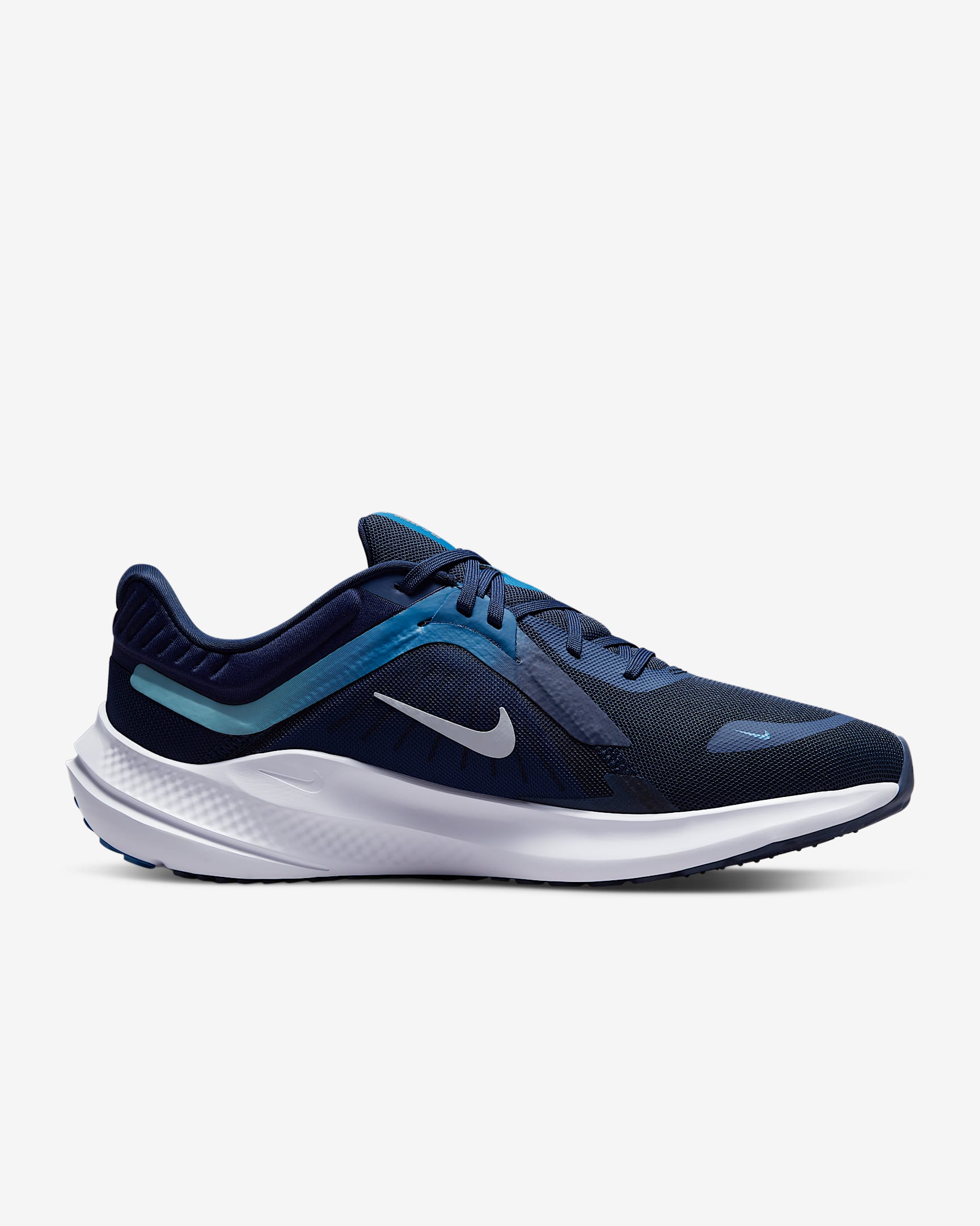 Nike Quest 5 Men's Road Running Shoes - Midnight Navy/Dark Marina Blue/Worn Blue/Pure Platinum