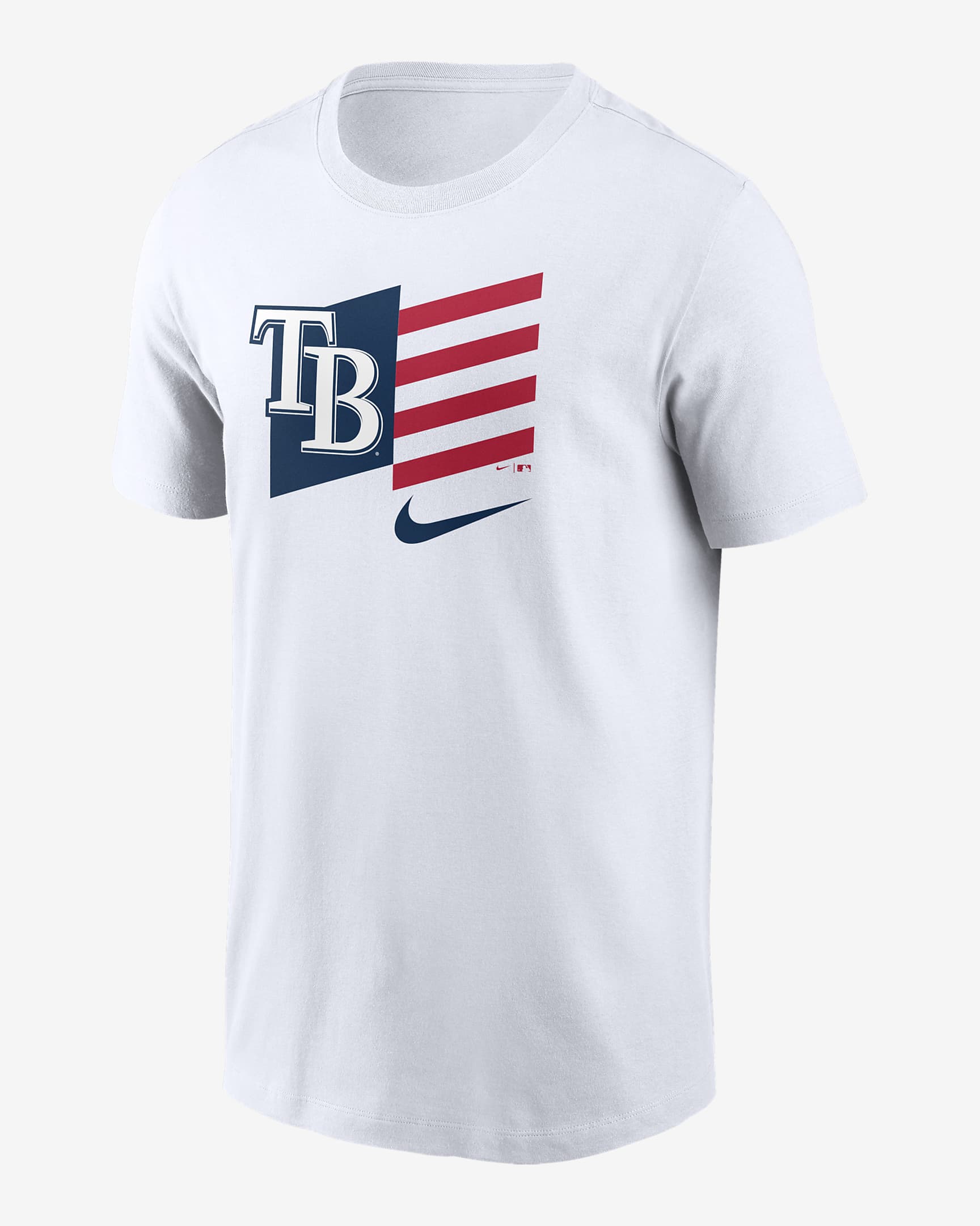 Nike Americana Flag (MLB Tampa Bay Rays) Men's T-Shirt - White