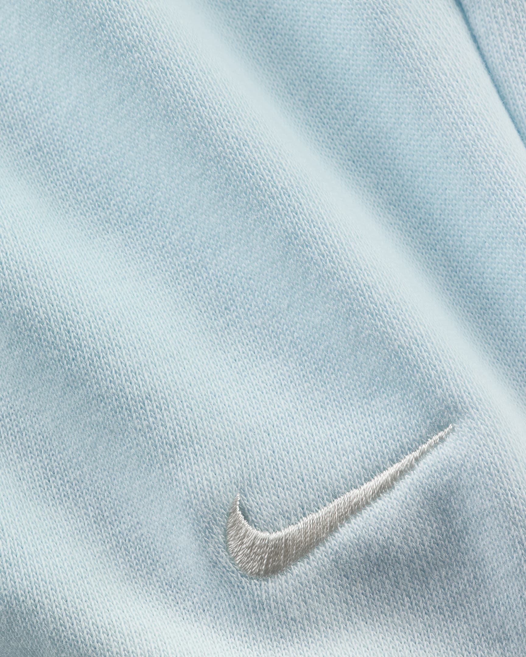 Nike Sportswear Chill Terry shorts van sweatstof met halfhoge taille voor dames (10 cm) - Glacier Blue/Sail