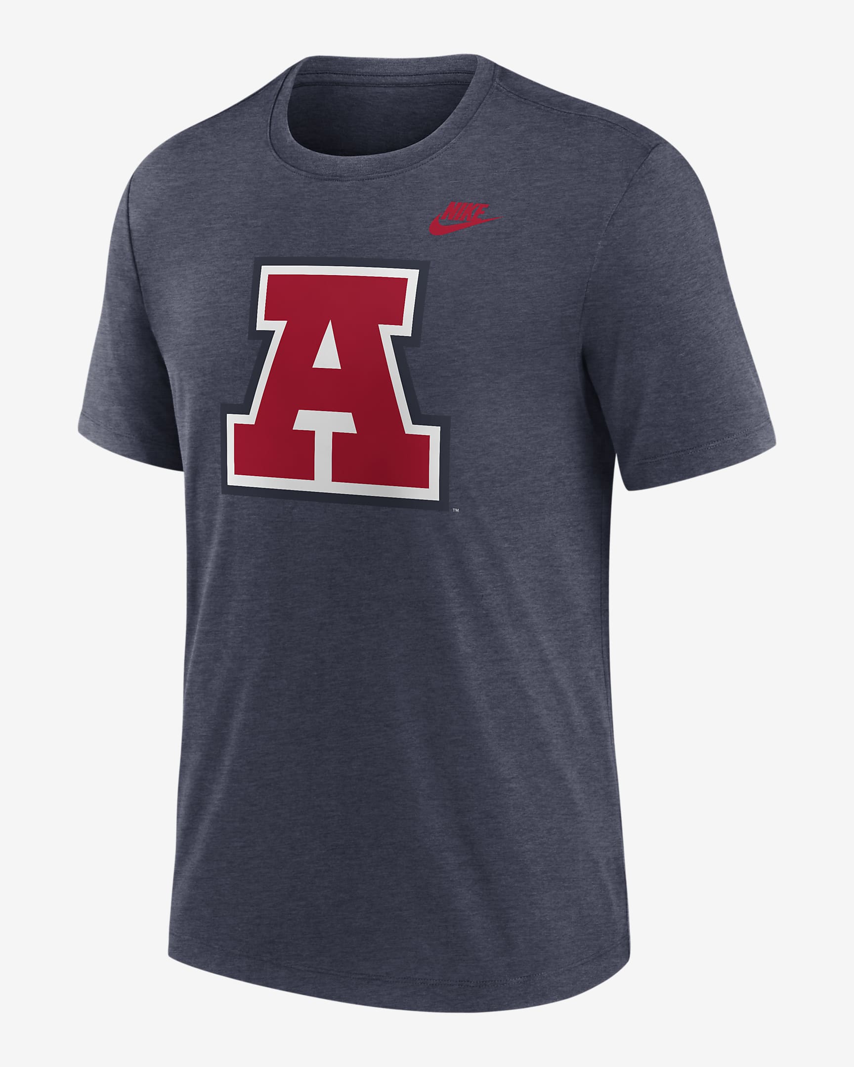 Arizona Wildcats Blitz Evergreen Legacy Primary Men's Nike College T-Shirt - Navy Heather