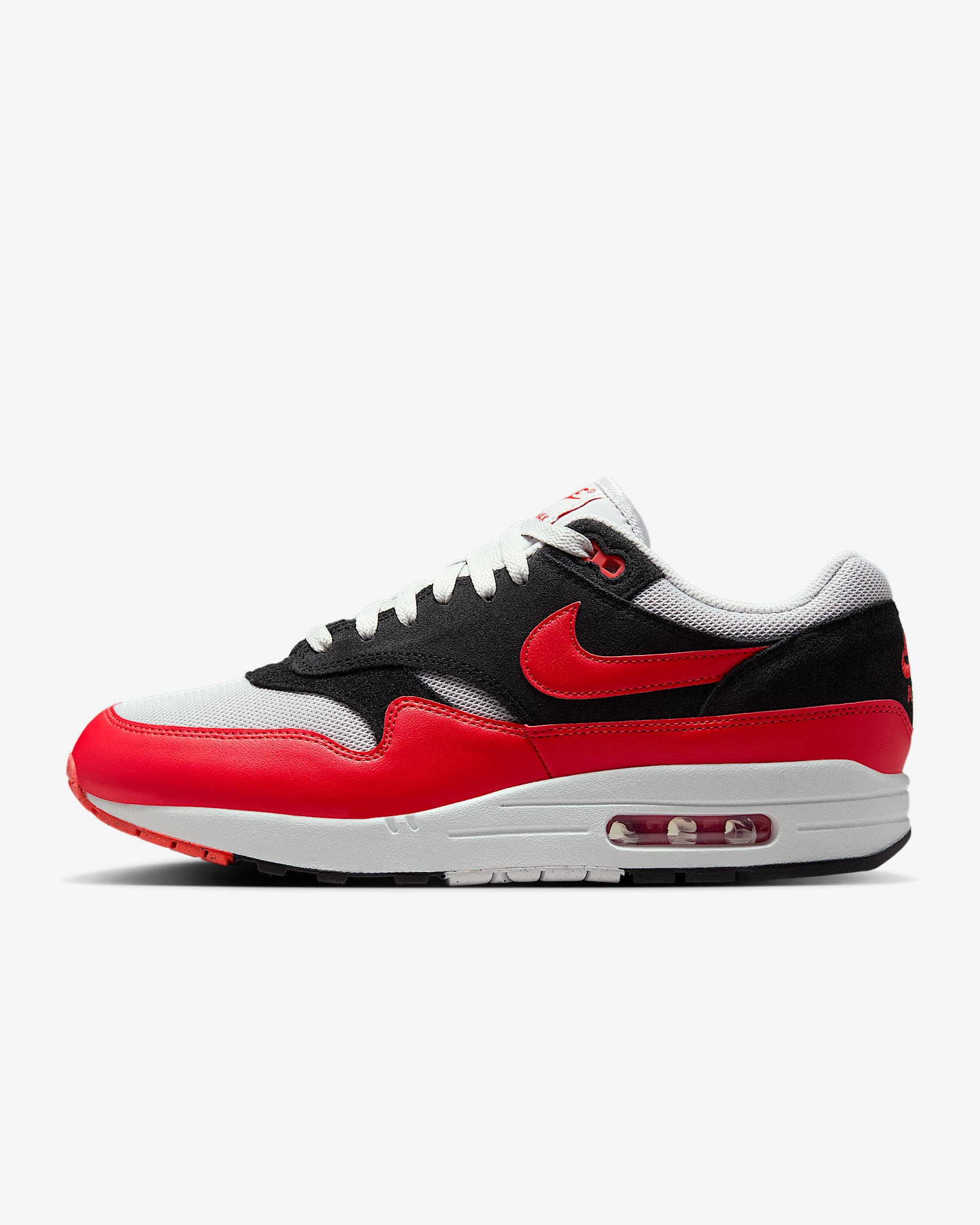 Nike Air Max 1 Essential Erkek Ayakkabısı - Vast Grey/Siyah/Light Crimson