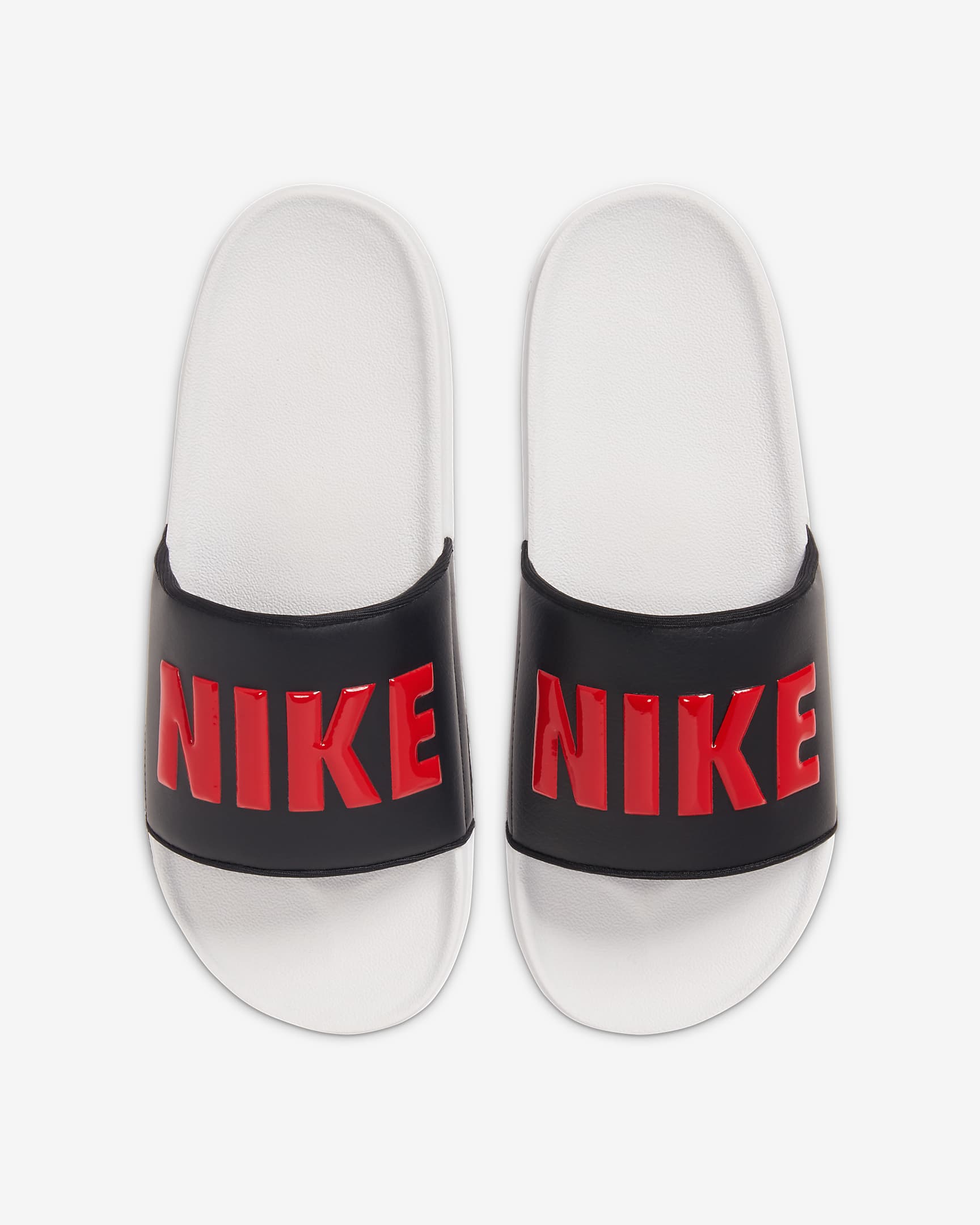 Nike Offcourt Herren-Slides - Vast Grey/Schwarz/University Red