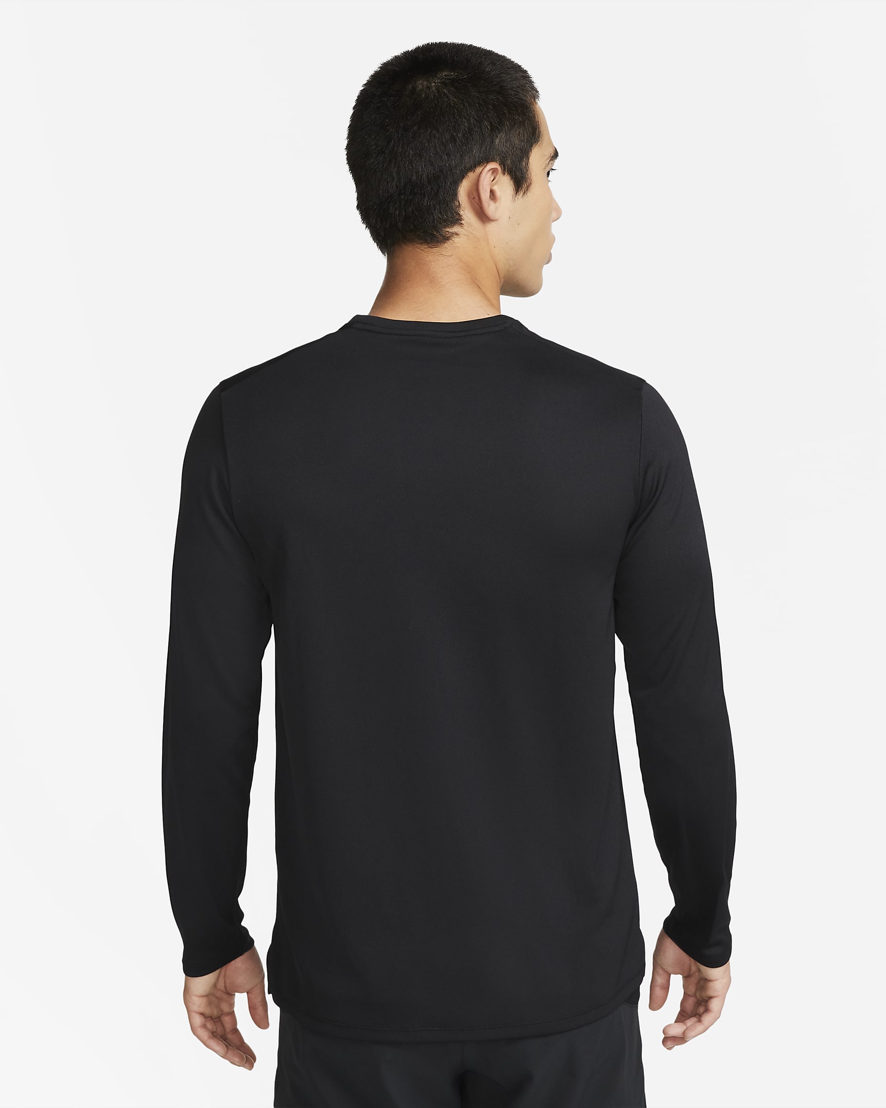 Nike Miler Men's Dri-FIT UV Long-Sleeve Running Top - Black