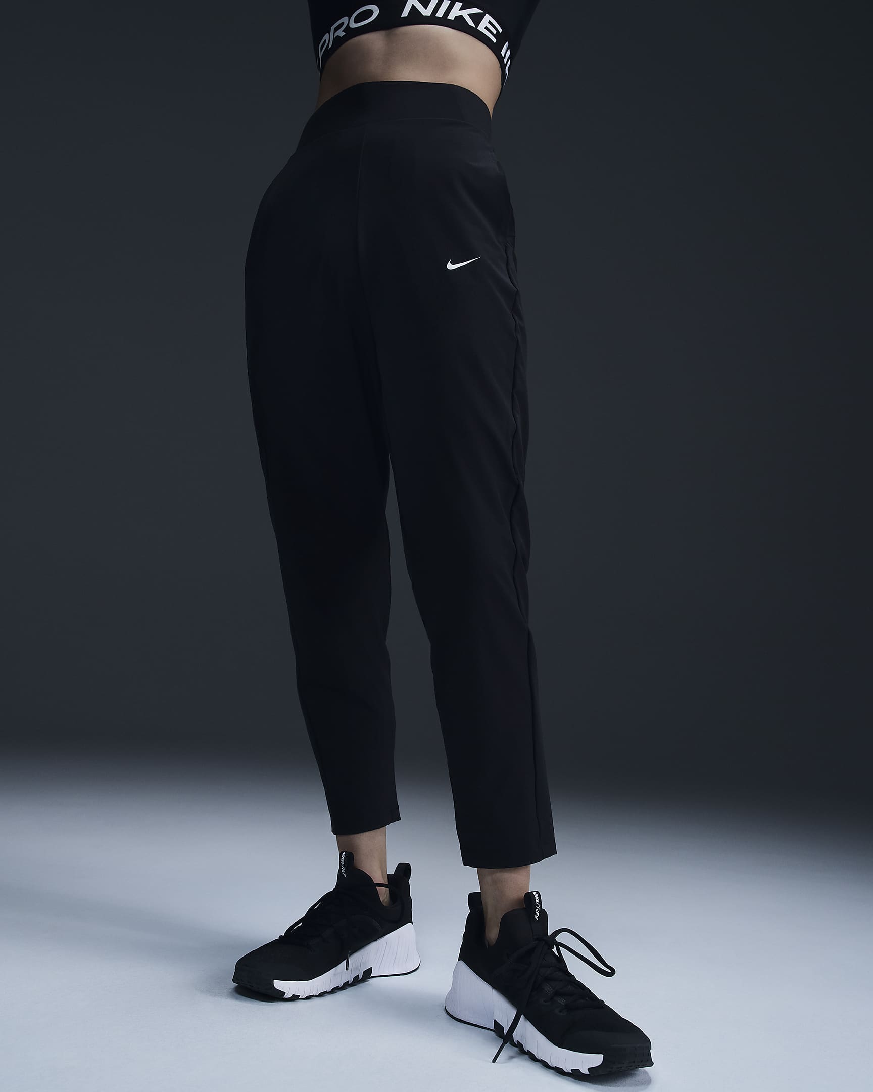 Nike Dri Fit Bliss Victory Womens Mid Rise Training Trousers Nike Vn 9438