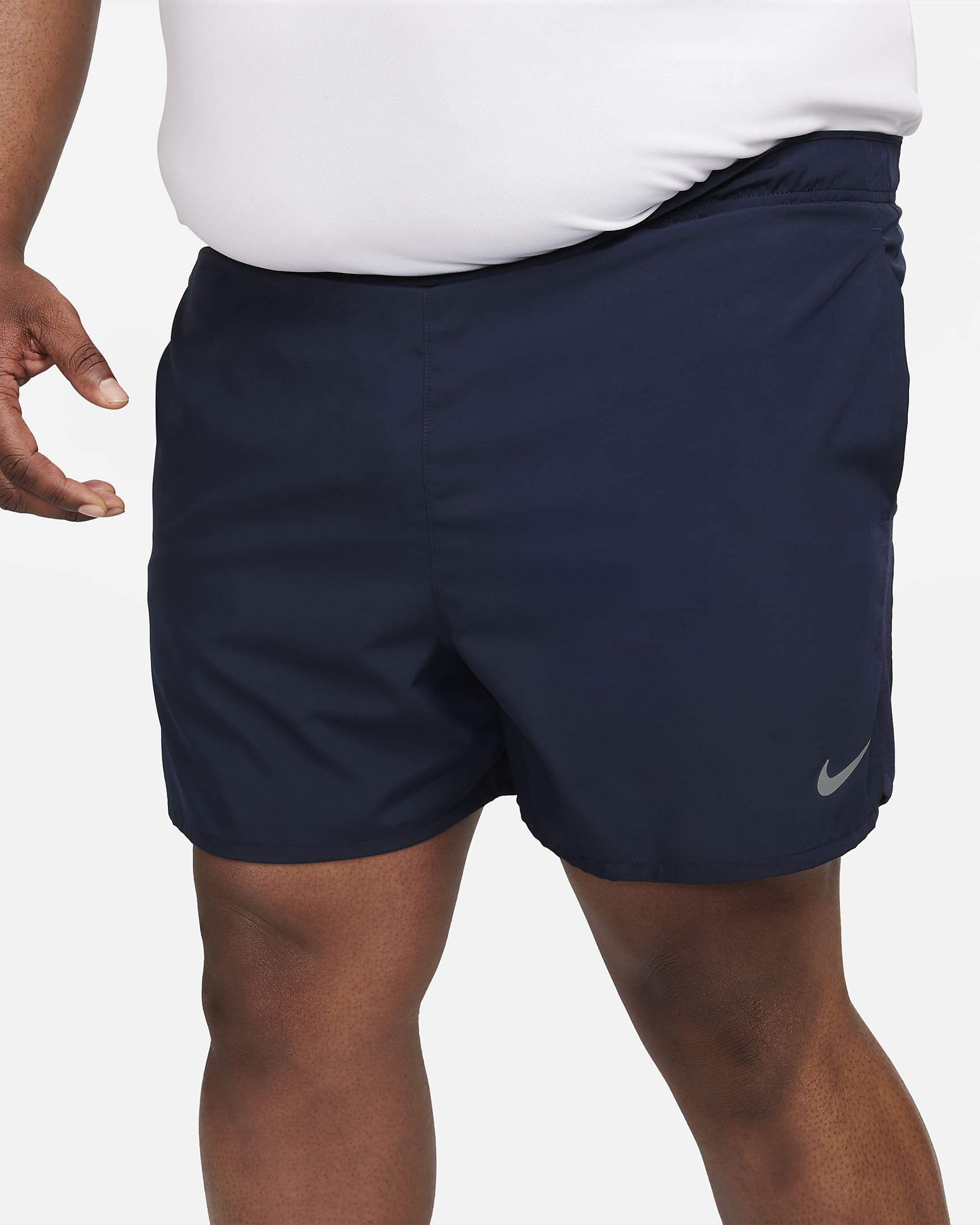 Nike Challenger Dri-FIT-Laufshorts mit Futter für Herren (ca. 12,5 cm) - Obsidian/Obsidian/Schwarz