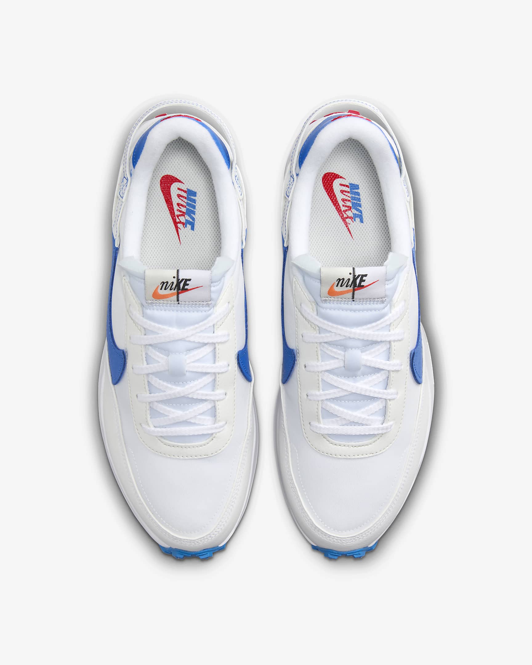 Nike Waffle Debut SE Men's Shoes - White/Summit White/University Red/Light Photo Blue