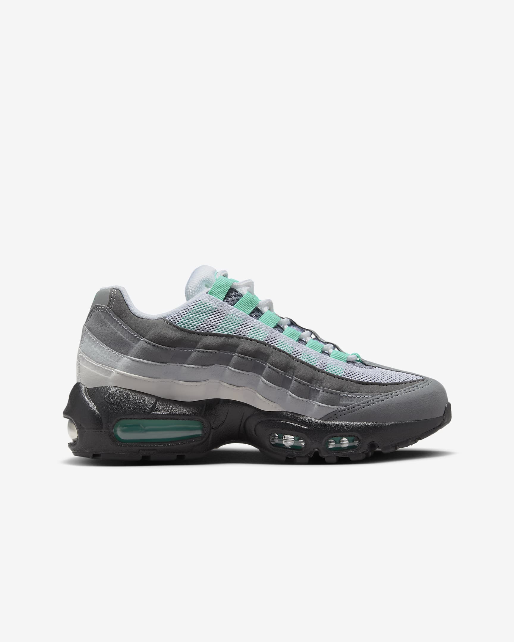 Chaussure Nike Air Max 95 pour ado - Blanc/Iron Grey/Cool Grey/Hyper Turquoise