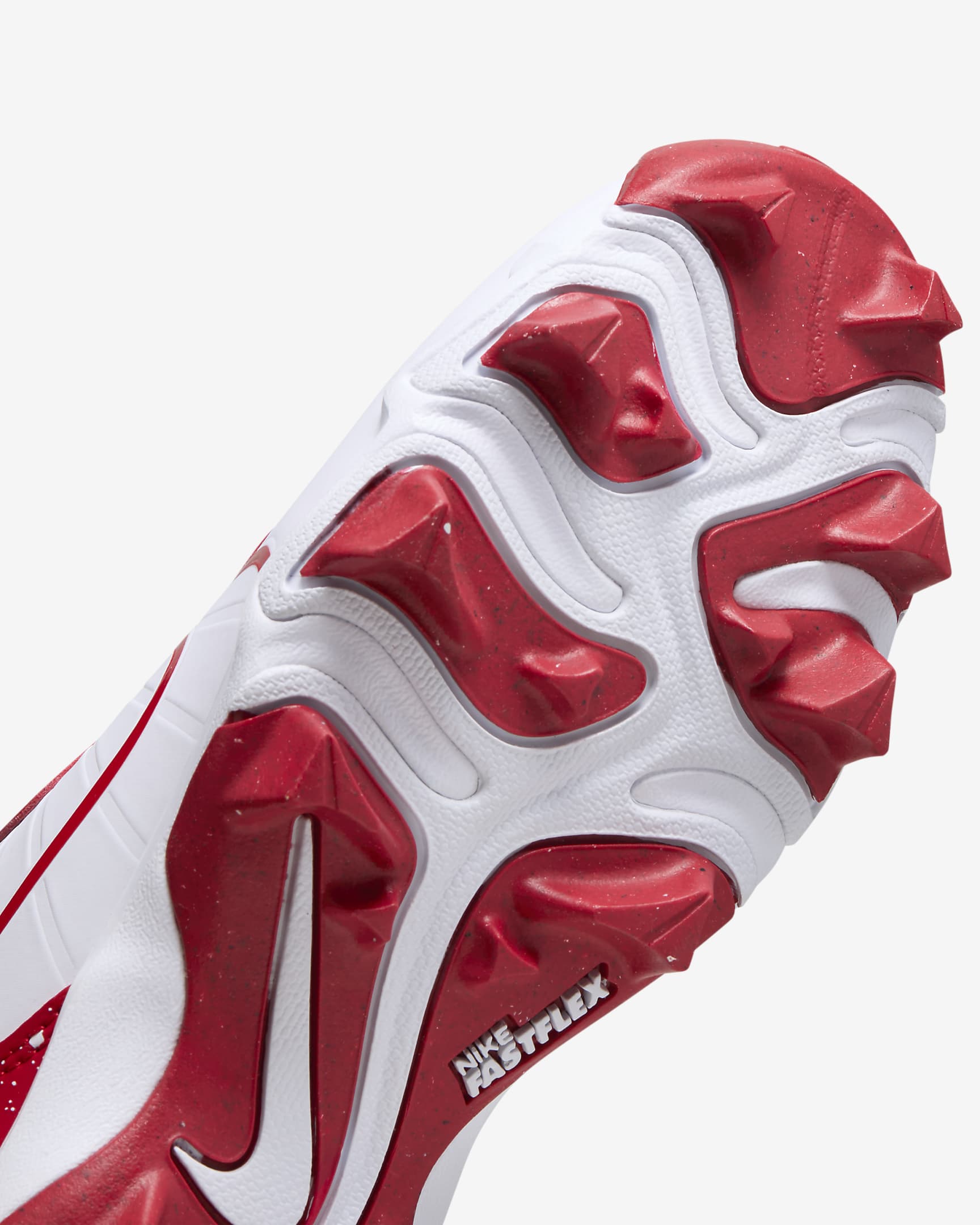 Tacos de béisbol para niños talla pequeña/grande Nike Alpha Huarache 4 Keystone - Blanco/Rojo universitario