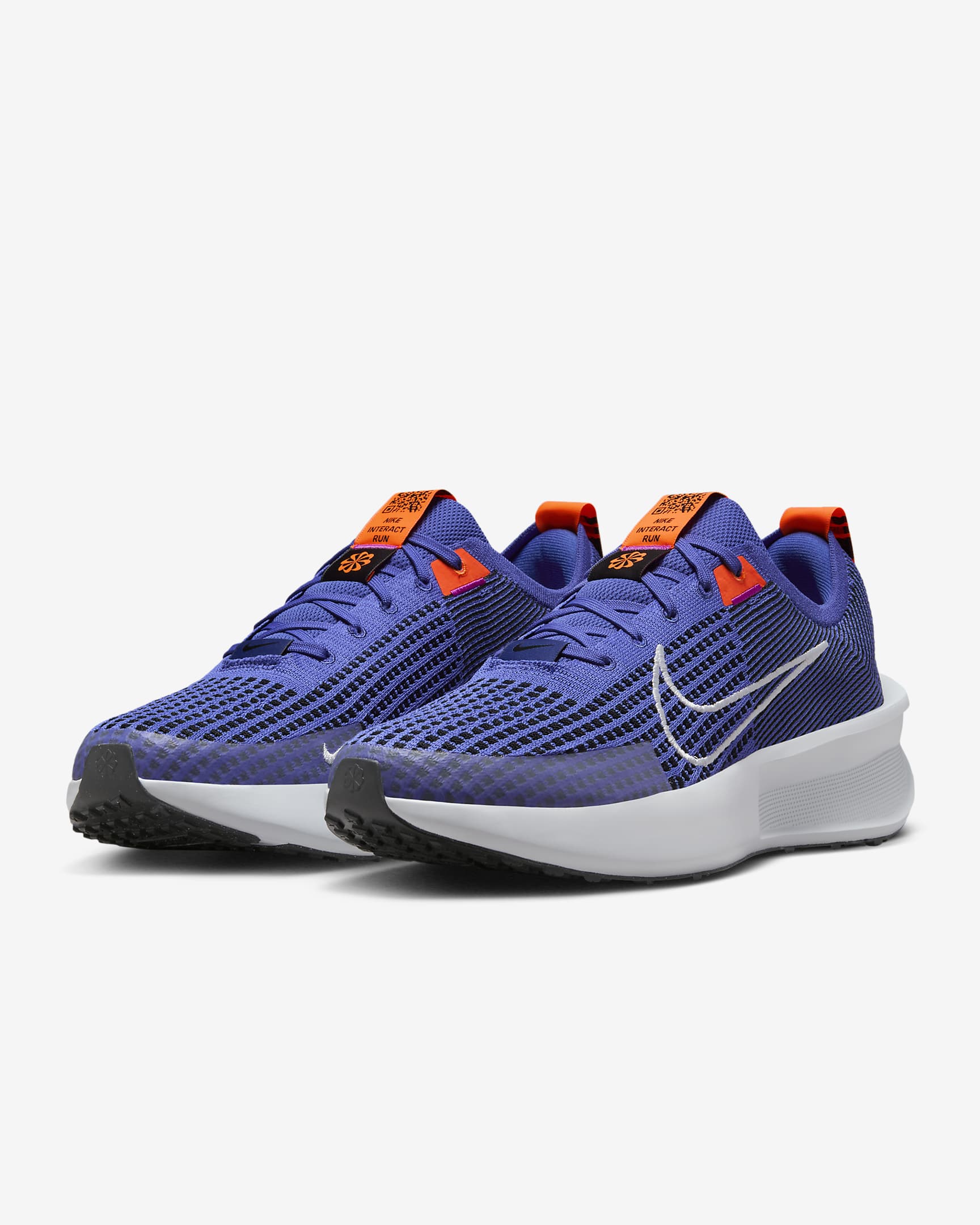 Nike Interact Run Men's Road Running Shoes - Astronomy Blue/Hyper Crimson/Black/Pure Platinum