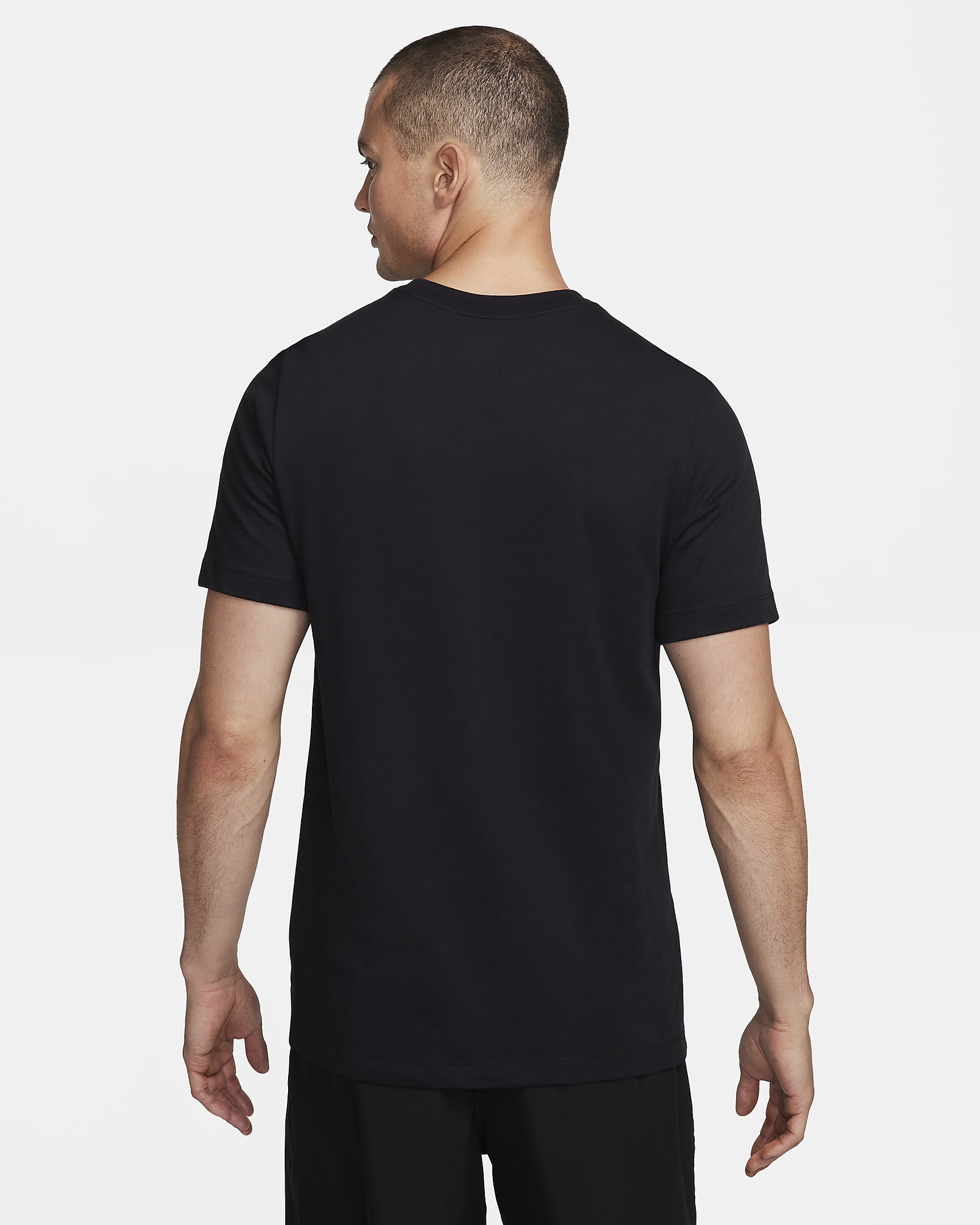 Nike Men's Dri-FIT Fitness T-Shirt - Black