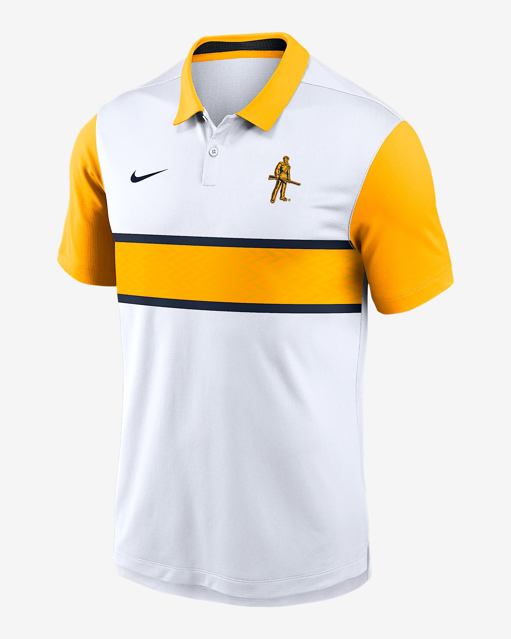 West Virginia Athletic Prep Vapor Alt Logo Men's Nike Dri-FIT College Polo - White
