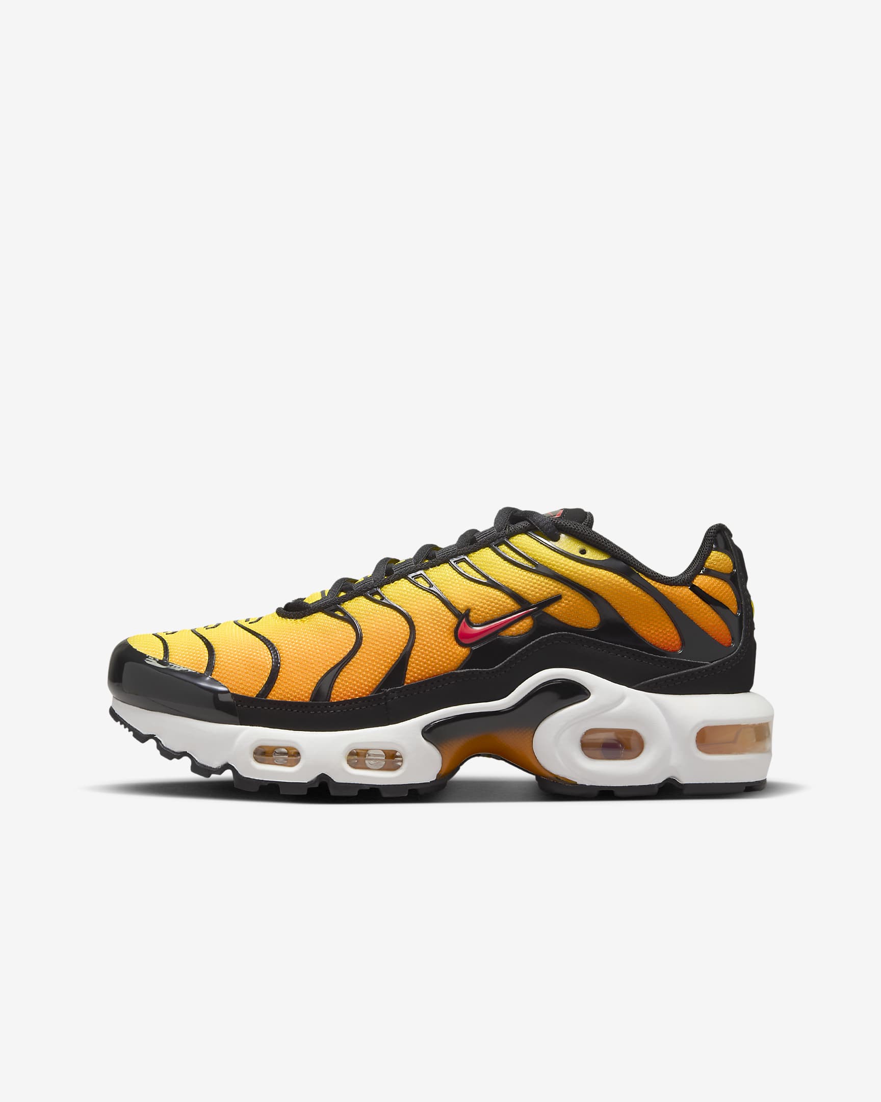 Bota Nike Air Max Plus pro větší děti - Černá/Bright Ceramic/Resin/Pimento