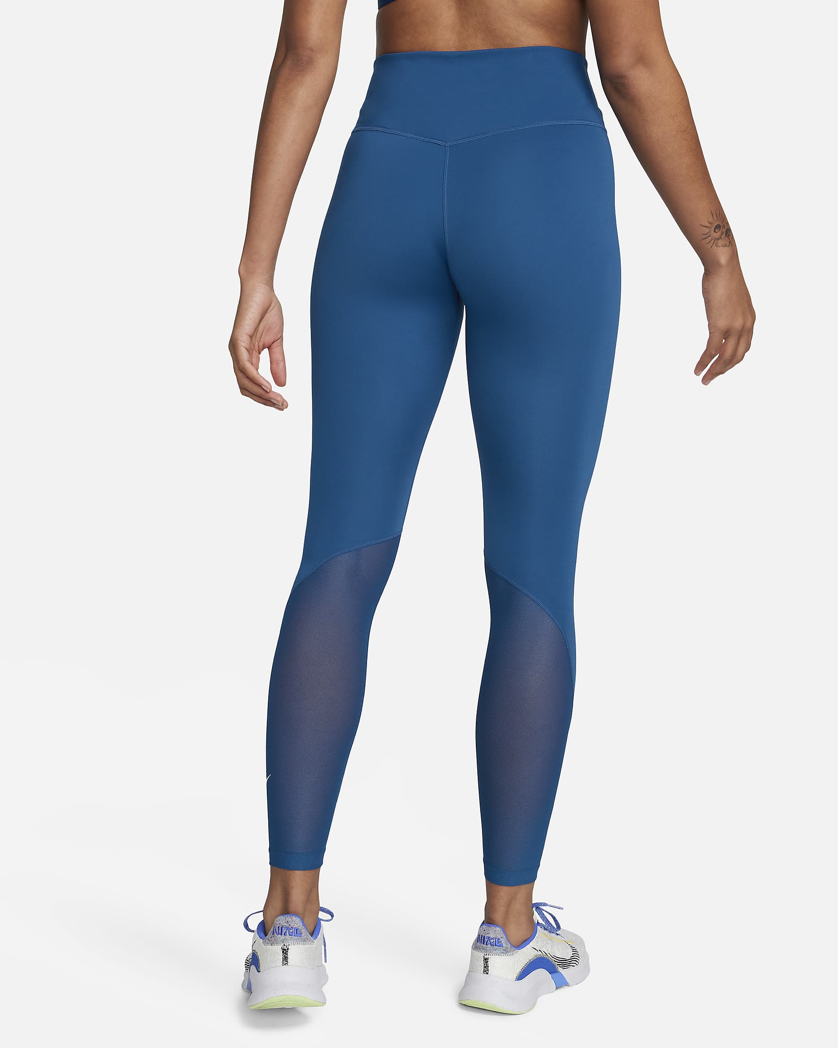 Nike One Women's MidRise 7/8 MeshPanelled Leggings. Nike LU