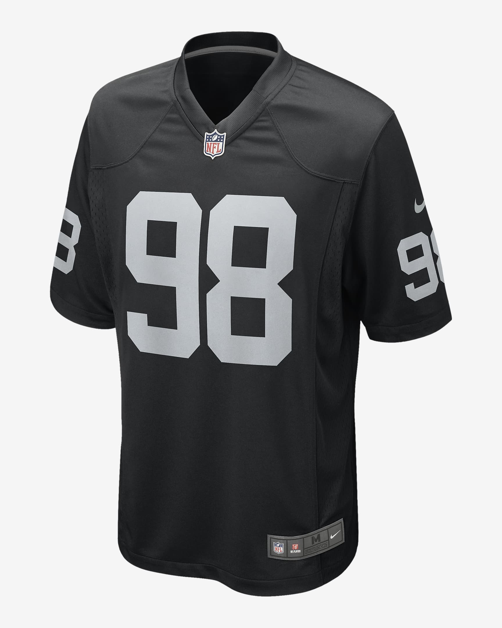 NFL Las Vegas Raiders (Maxx Crosby) Jersey de fútbol americano Game para hombre - Negro