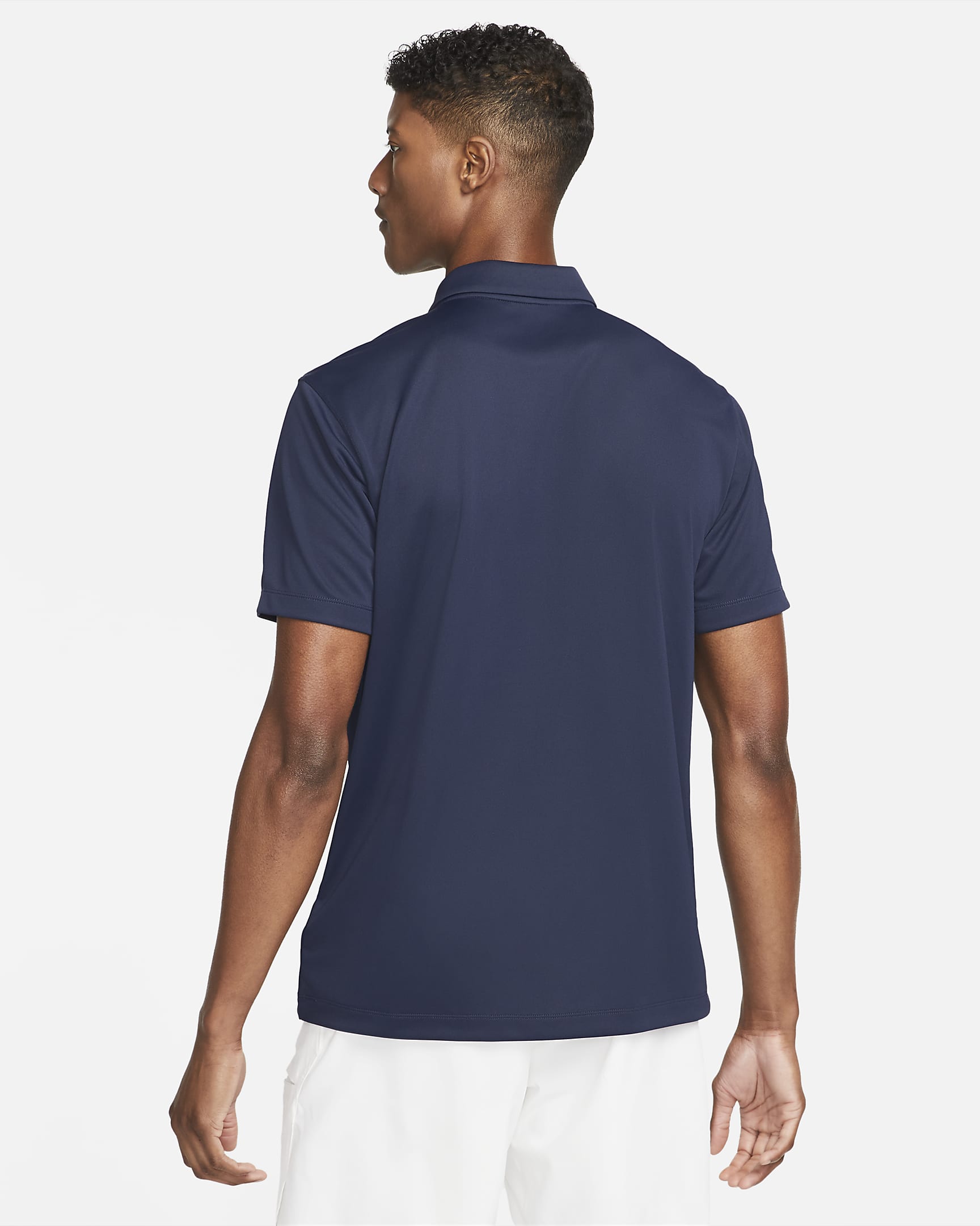 Polo de tennis NikeCourt Dri-FIT pour Homme - Obsidian/Blanc