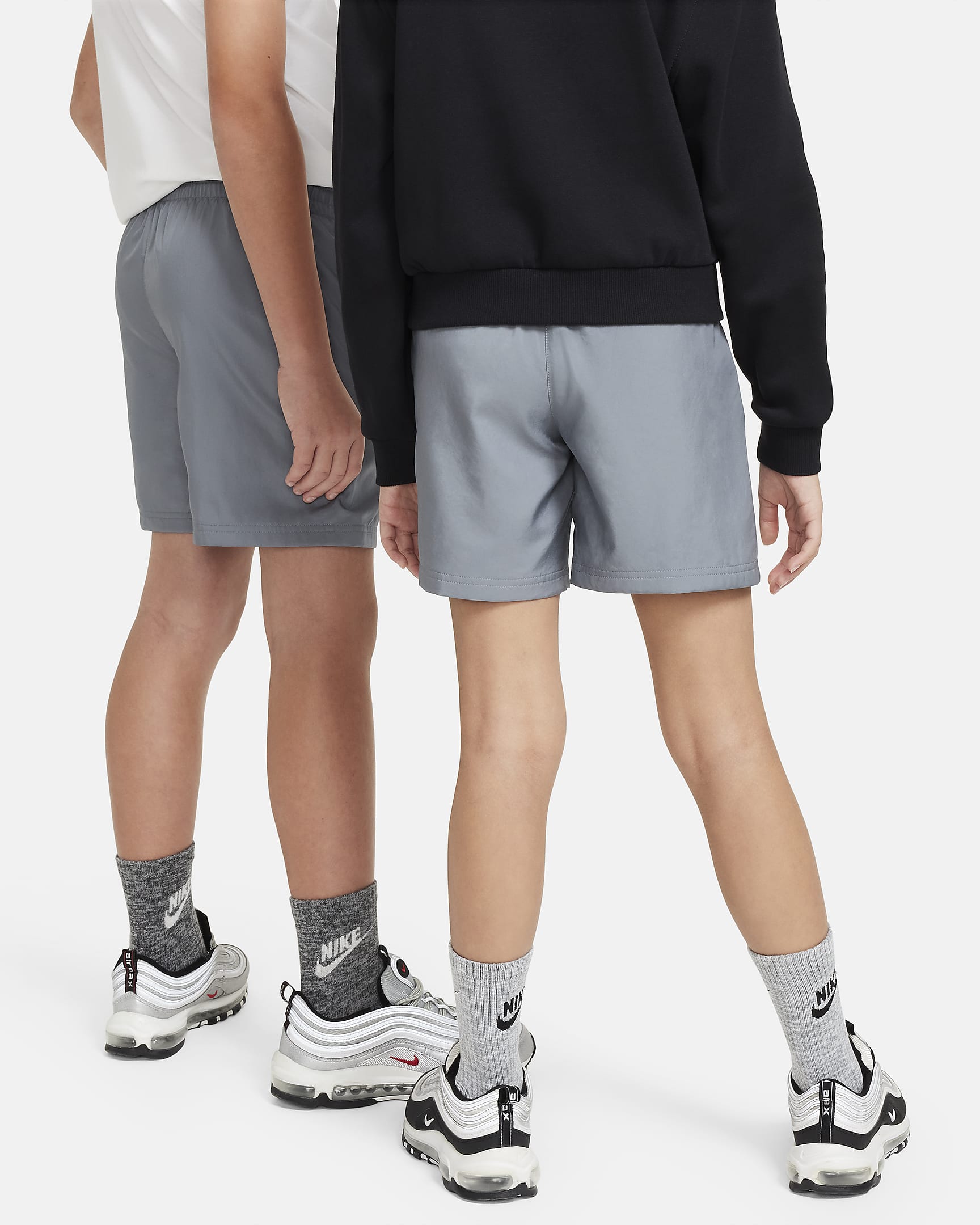 Nike Sportswear Older Kids' Woven Shorts - Smoke Grey