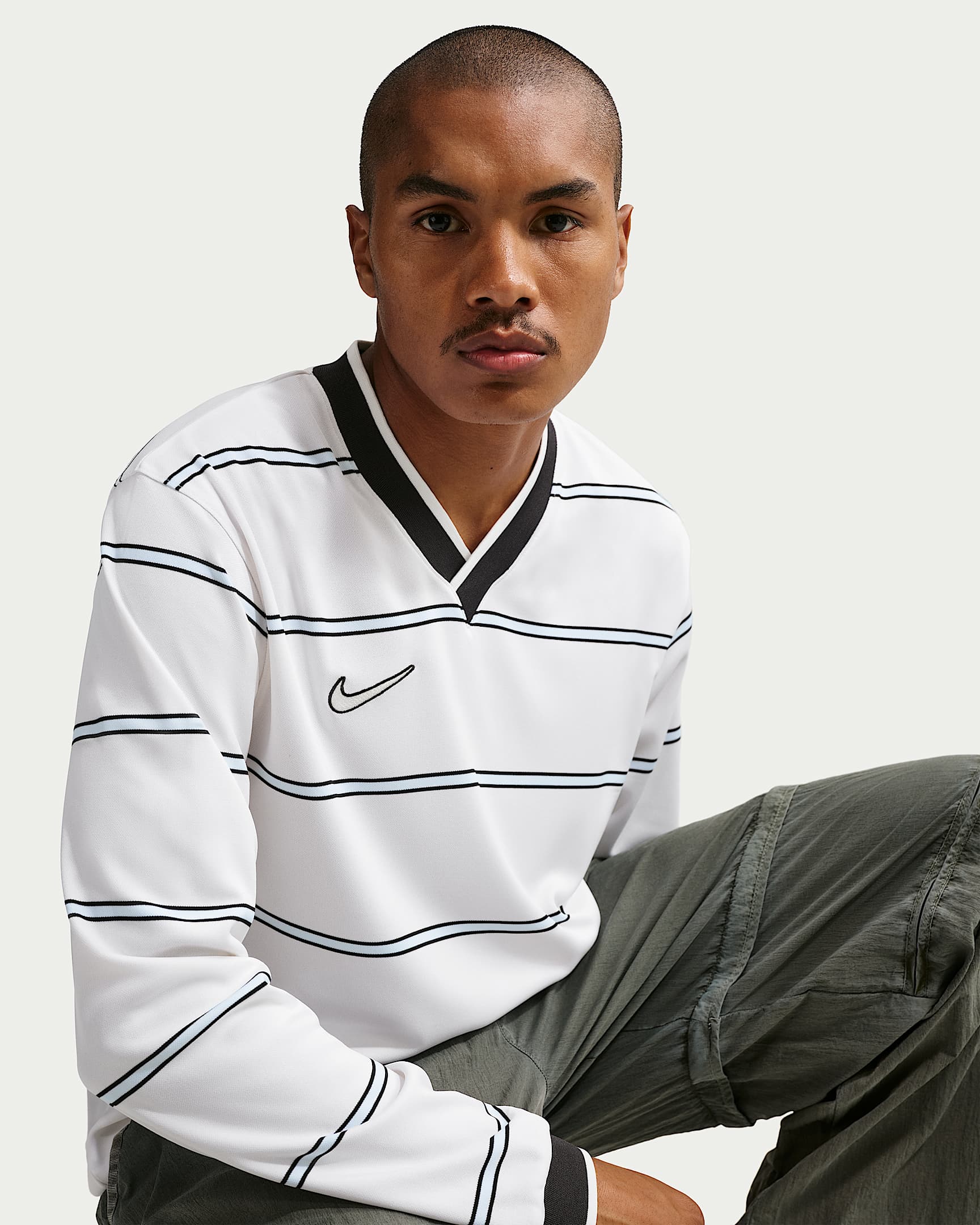 Camisola de futebol de manga comprida Dri-FIT Nike Energy para homem - Branco Summit/Off Noir/Branco Summit/Branco Summit