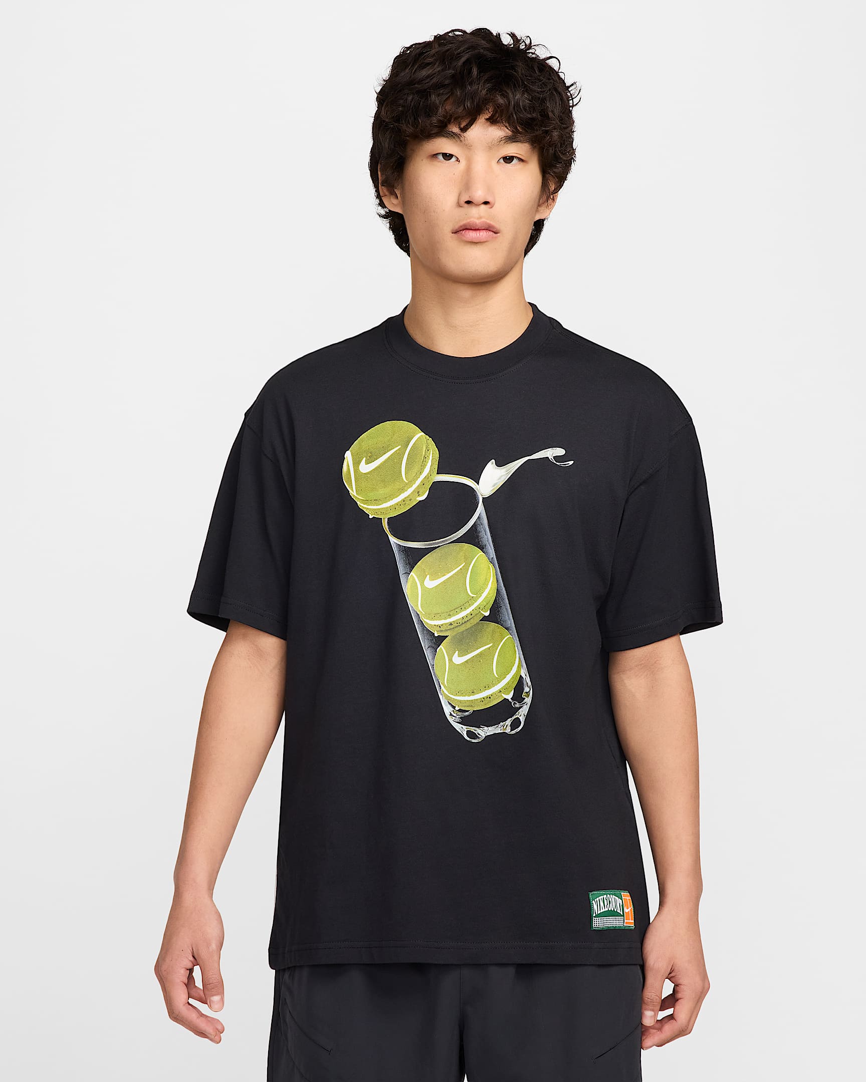 NikeCourt Men's Max90 Tennis T-Shirt - Black