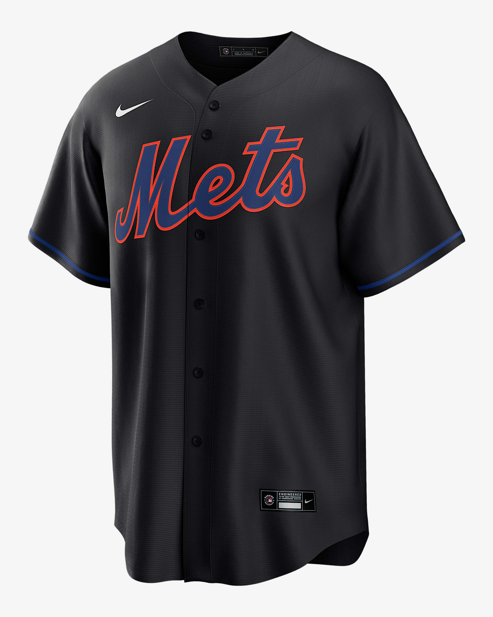 Starling Marte New York Mets Men's Nike MLB Replica Jersey - Black