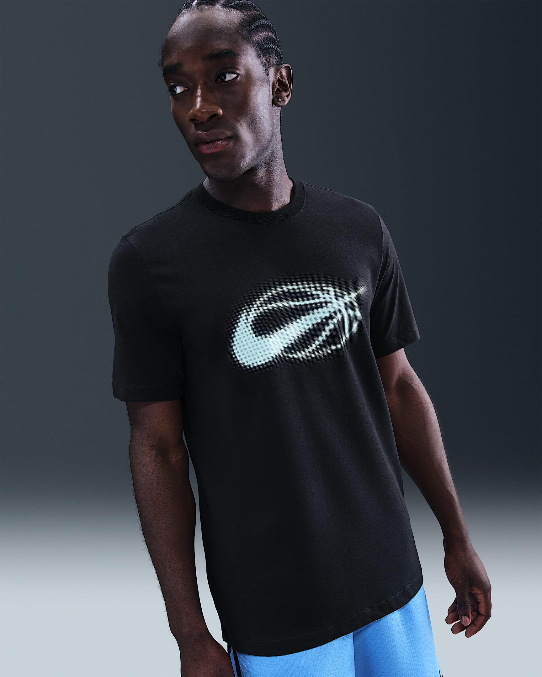 Nike Men's Dri-FIT Basketball T-Shirt - Black