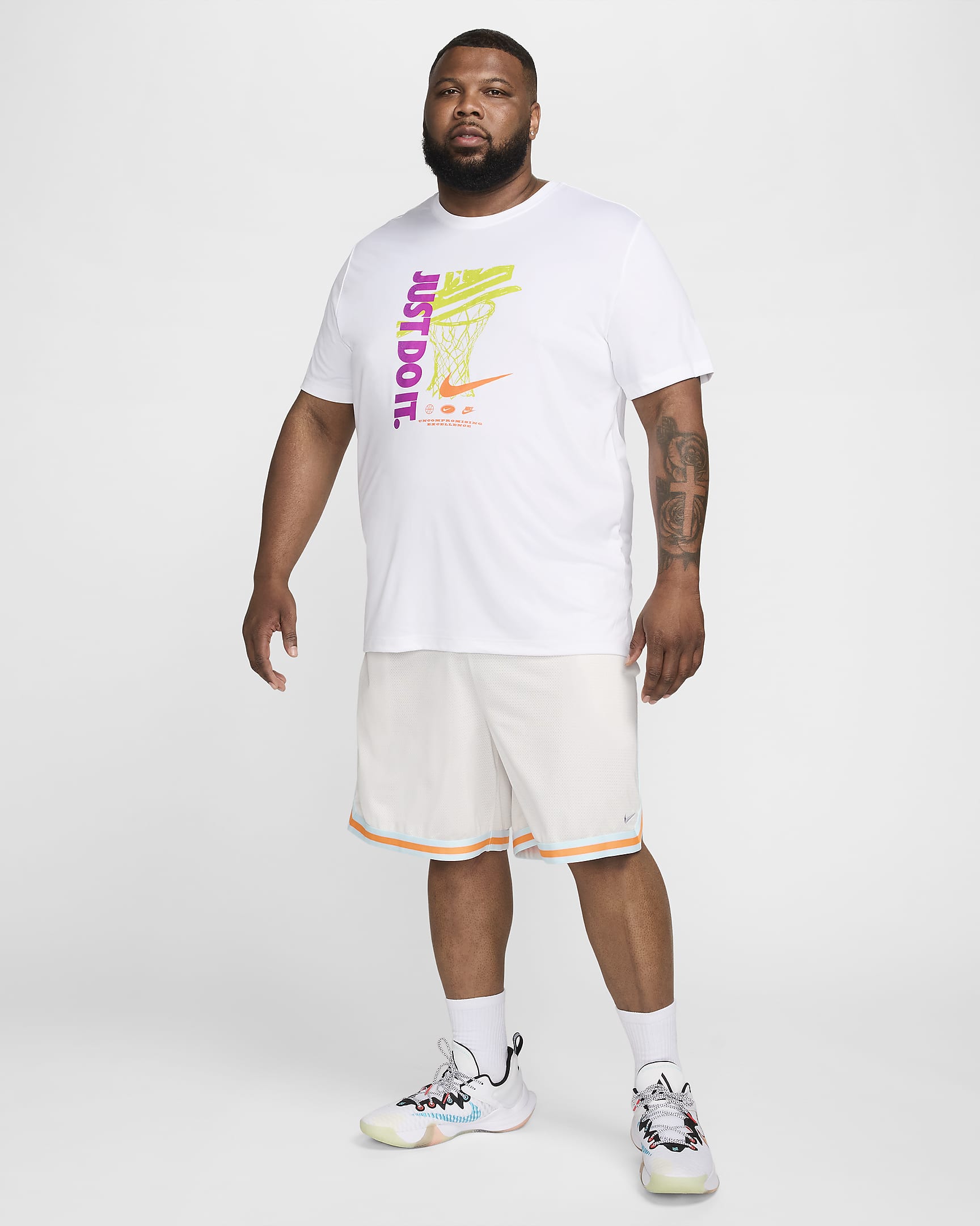 T-shirt da basket Dri-FIT Nike – Uomo - Bianco