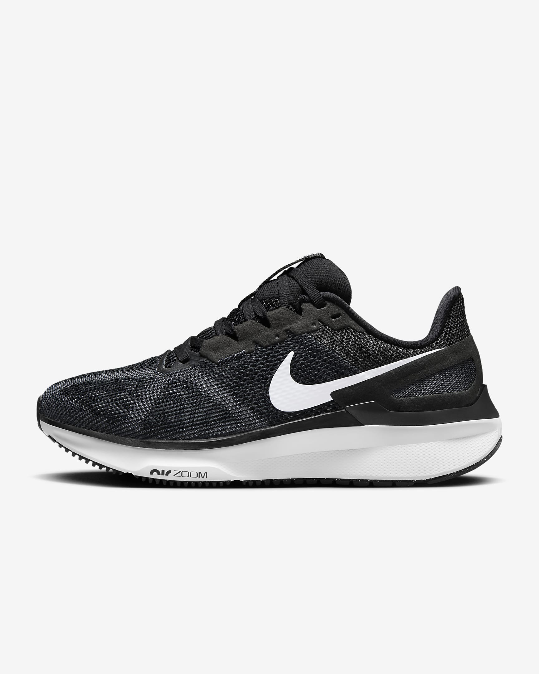 Nike Structure 25 Women's Road Running Shoes (Extra Wide) - Black/Dark Smoke Grey/White