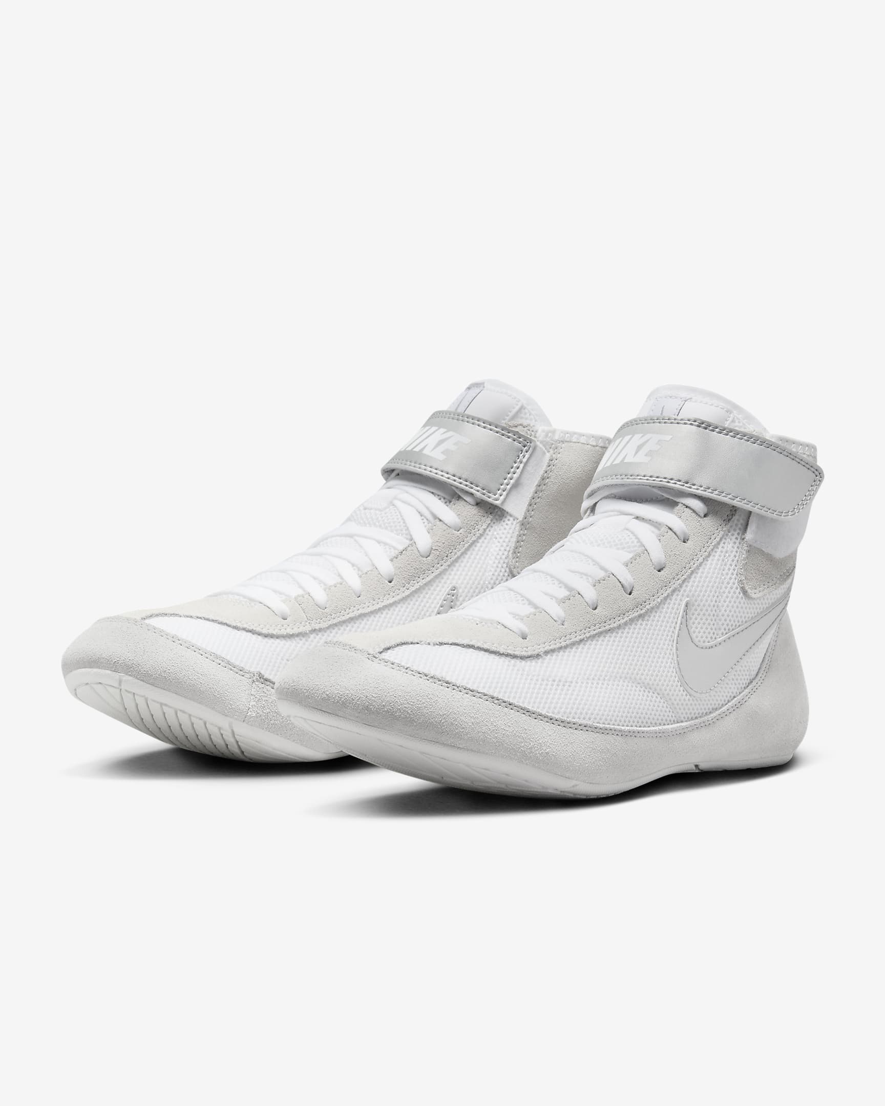 Tenis de lucha para hombre Nike SpeedSweep 7 - Blanco/Plata metalizado/Plata metalizado