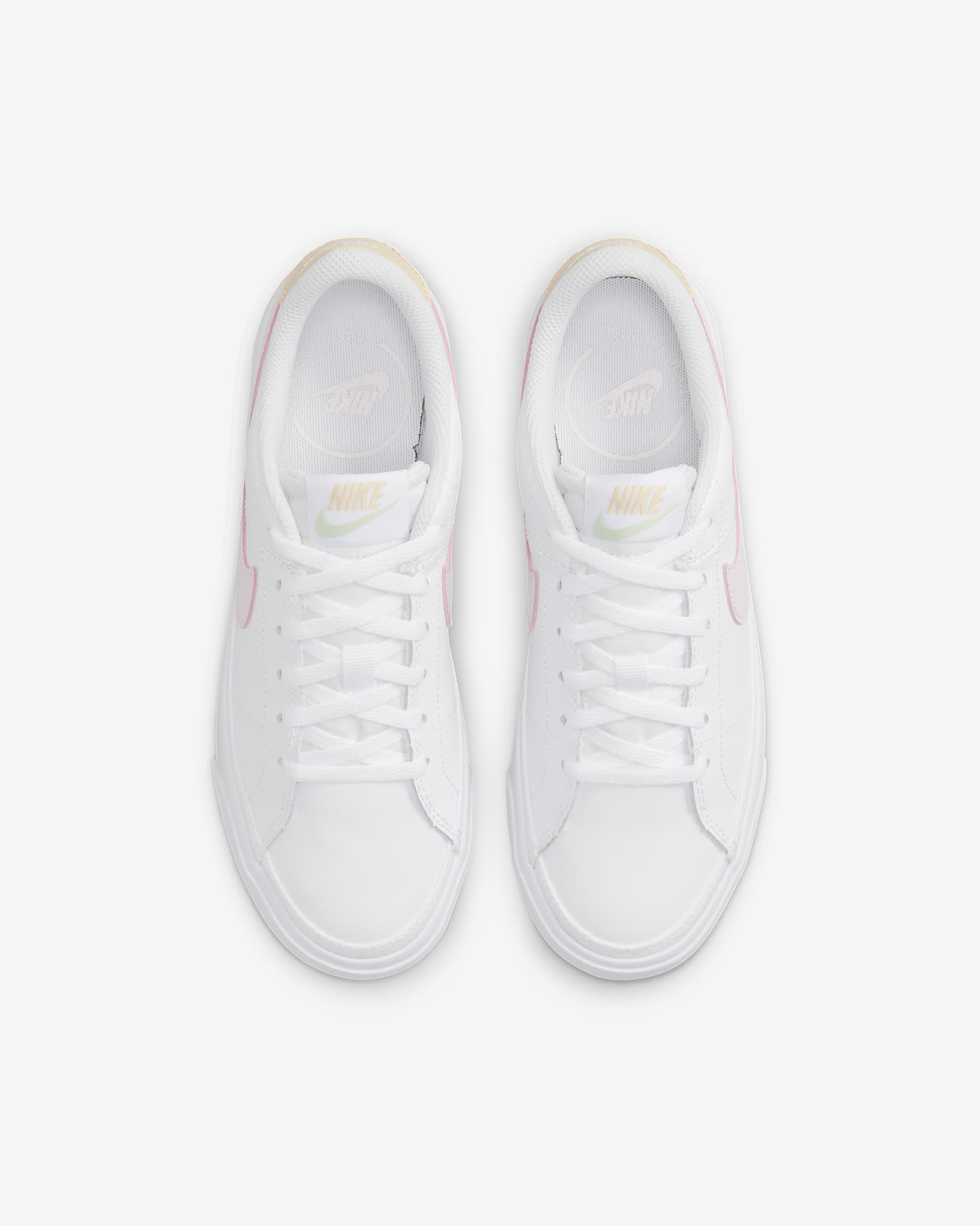 Tenis para niños grandes Nike Court Legacy - Blanco/Sésamo/Pulpa dulce/Espuma rosa