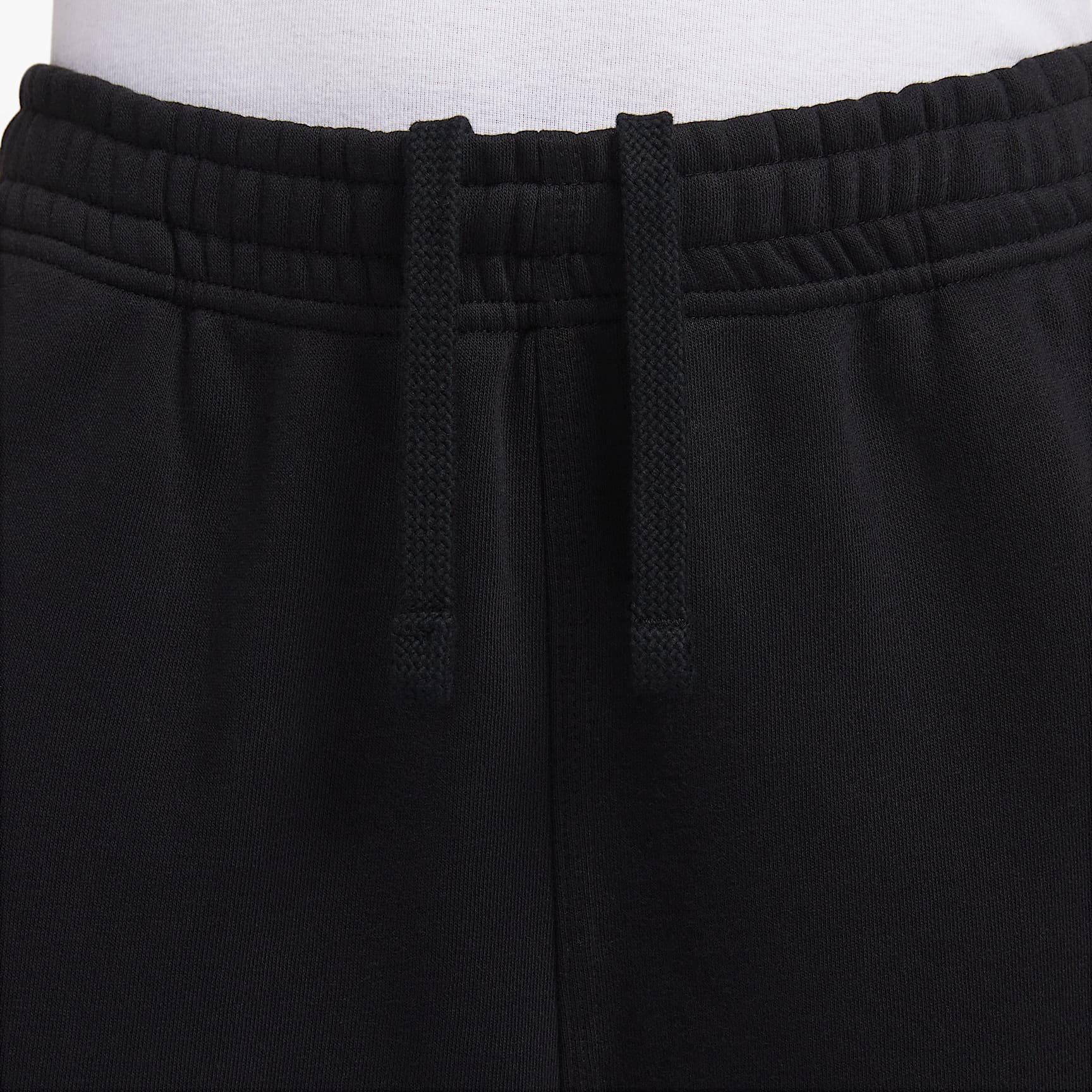 Nike Club Fleece Men's Open Hem Pants - Black/White