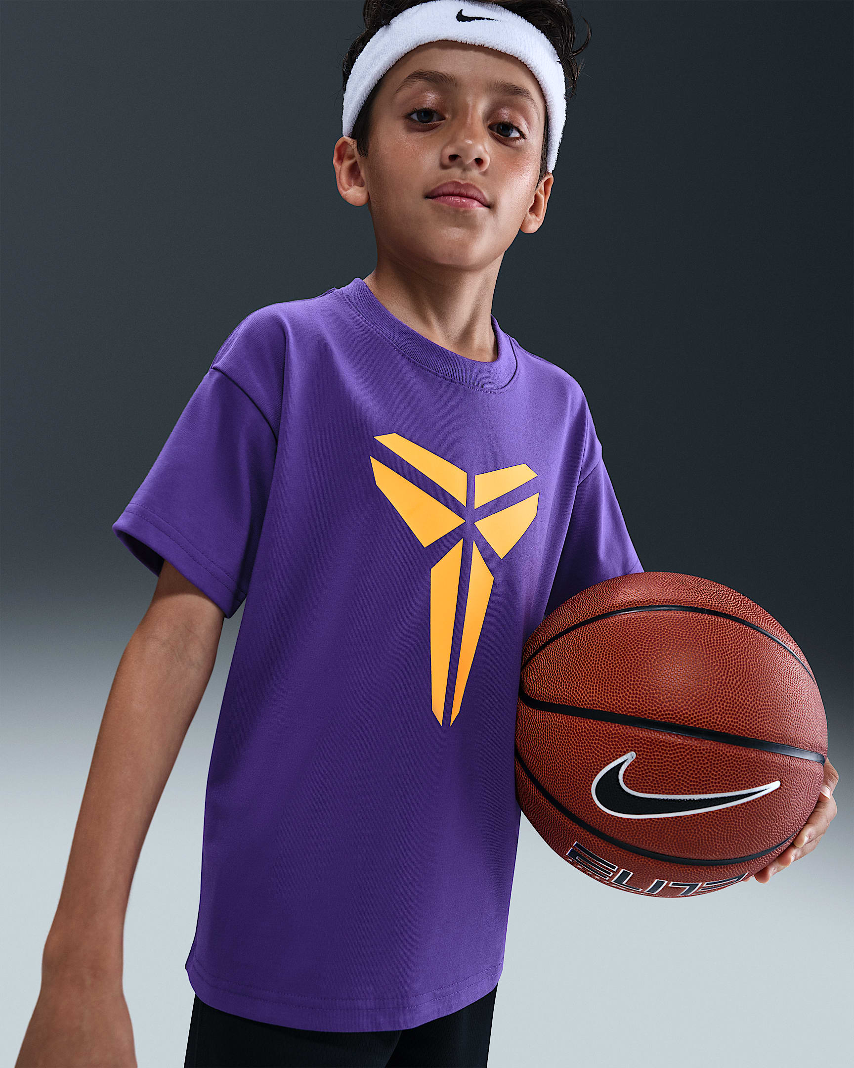Kobe Big Kids' Dri-FIT Max90 T-Shirt - Court Purple