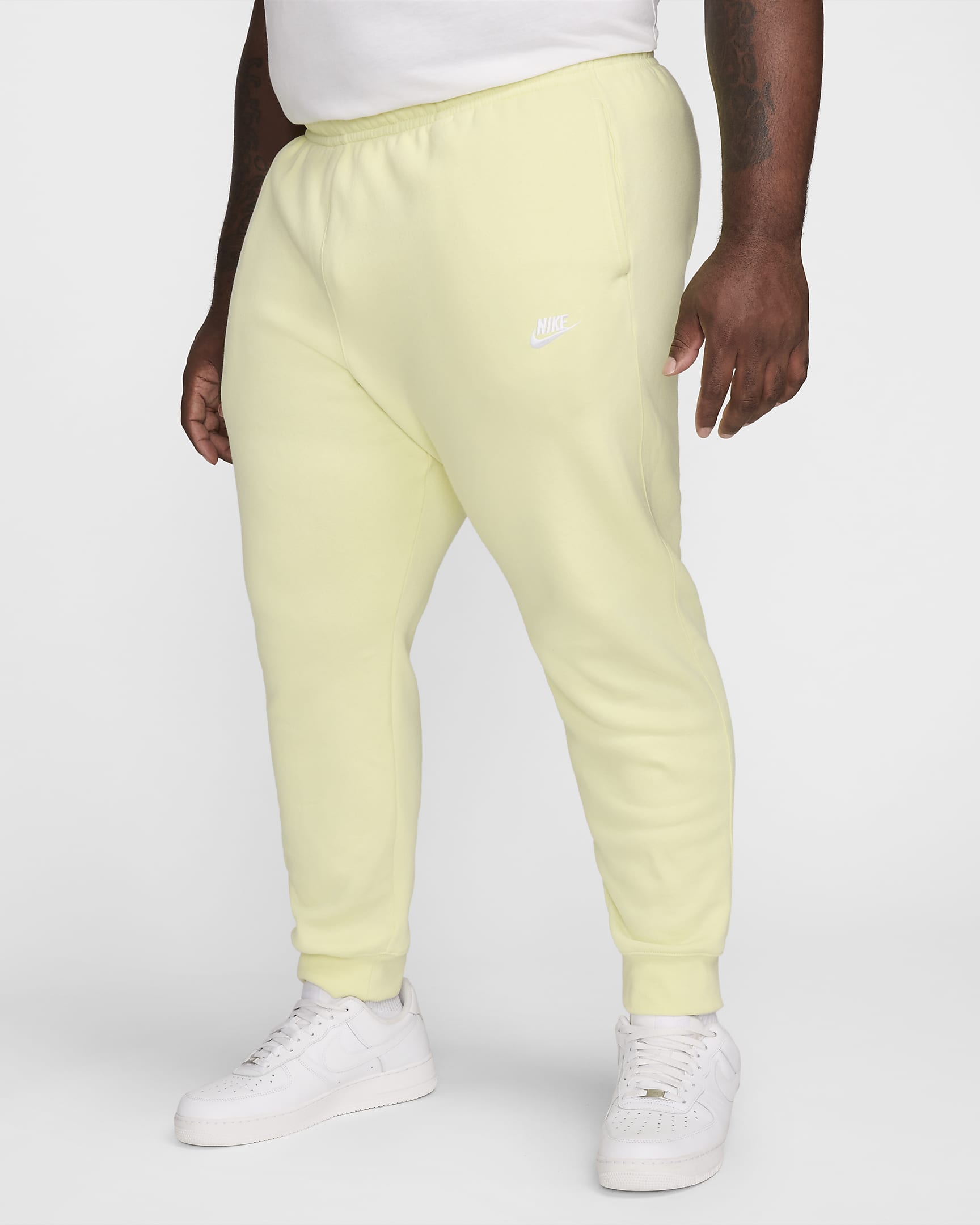 Joggers Nike Sportswear Club Fleece - Lima vital/Lima vital/Blanco