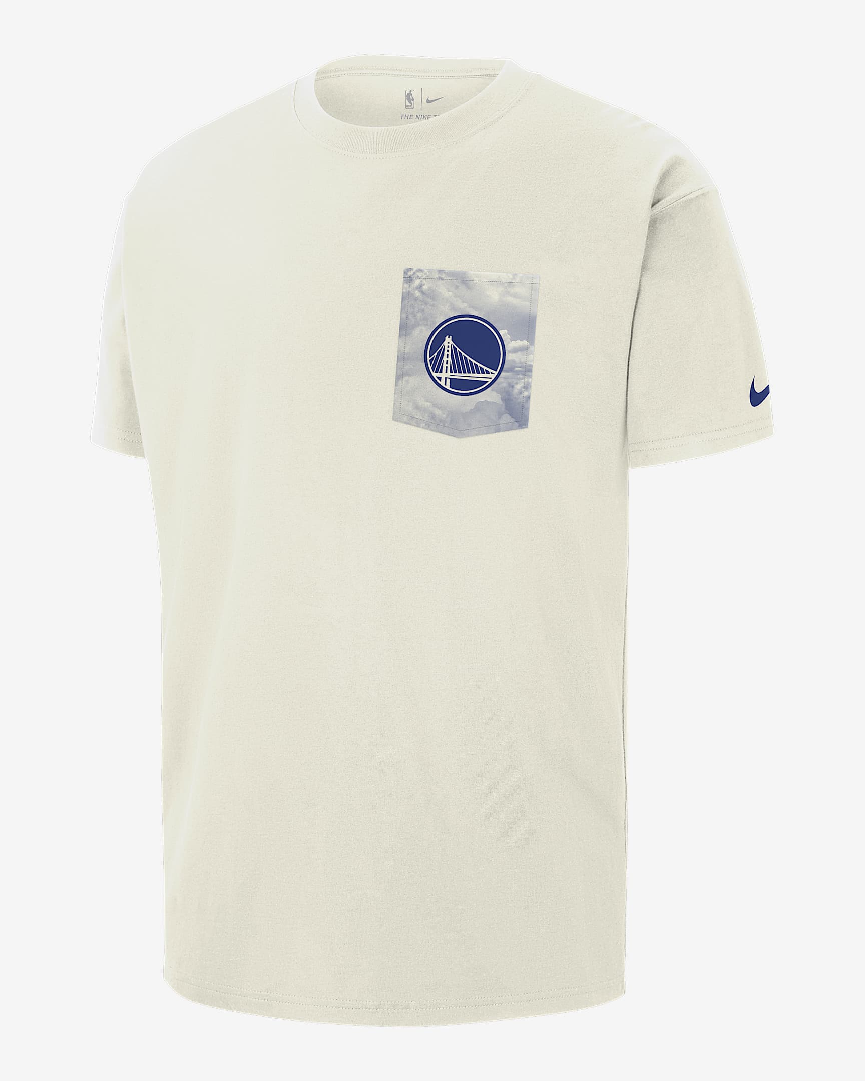Golden State Warriors Courtside Men's Nike NBA Max90 T-Shirt - Sail