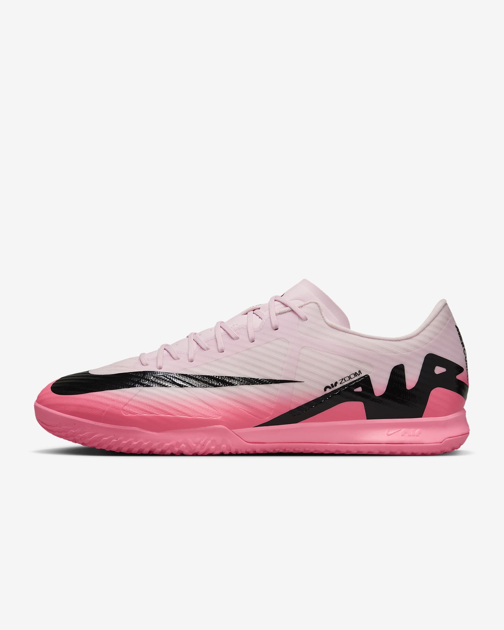 Nike Mercurial Vapor 15 Academy IC Low-Top Soccer Shoes - Pink Foam/Black