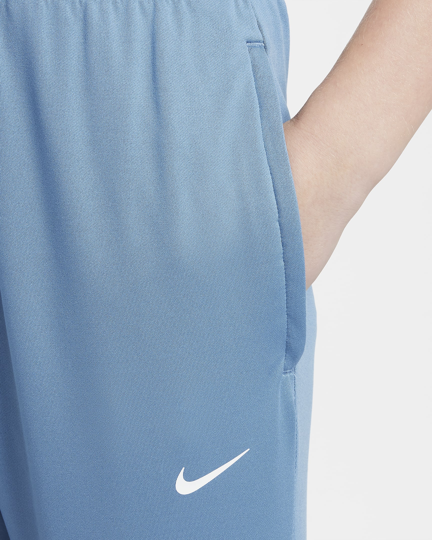 Nike Dri-FIT Strike fotballbukse til store barn - Aegean Storm/Aegean Storm/Baltic Blue/Hvit