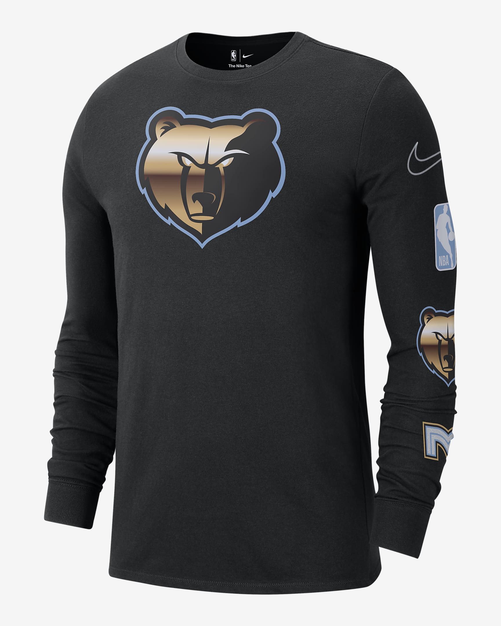 Memphis Grizzlies City Edition Men's Nike NBA Long-Sleeve T-Shirt - Black
