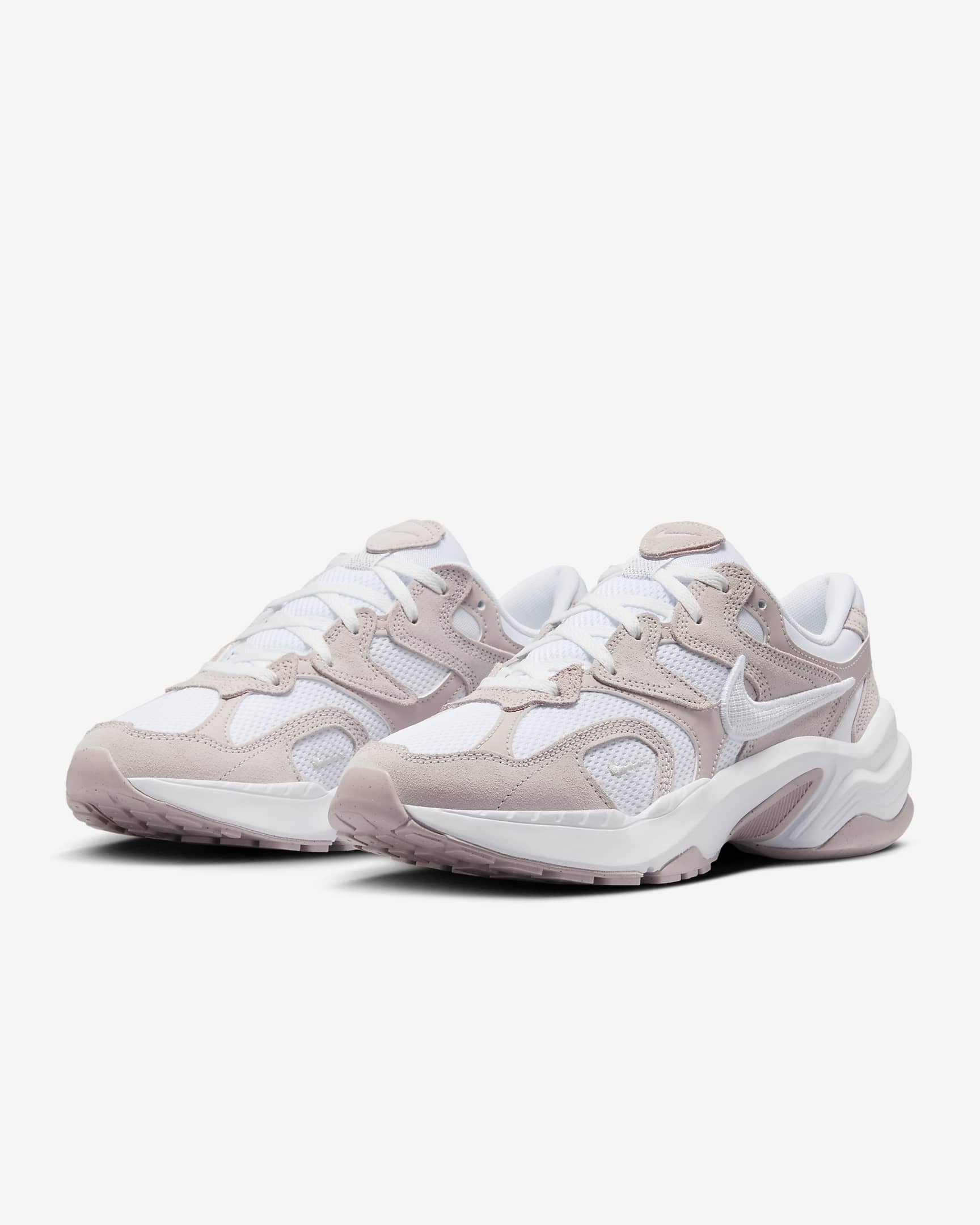 Tenis para mujer Nike AL8 - Violeta platino/Plata metalizado/Blanco