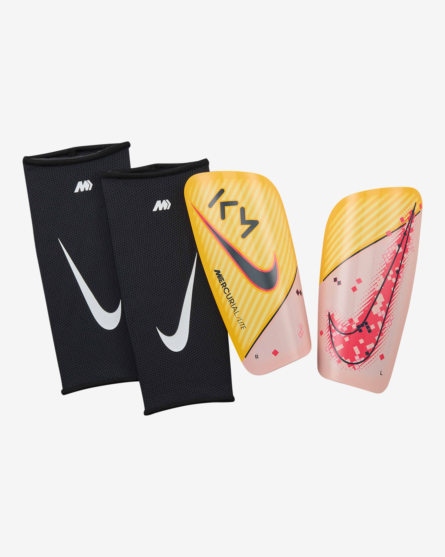 Nike Mercurial Lite-fodboldbenskinner - Light Laser Orange/Hyper Punch/Armory Navy