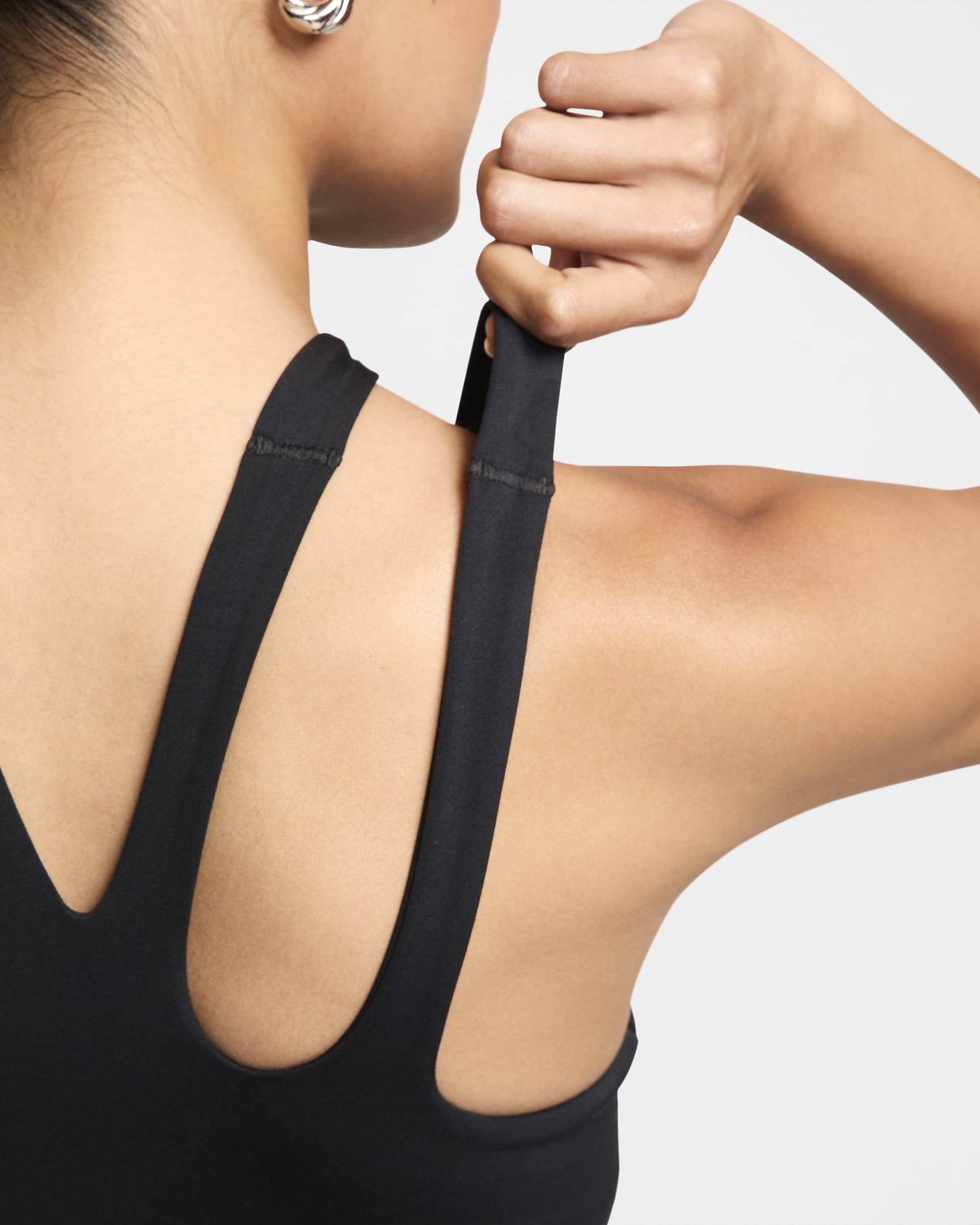 Brassière de sport rembourrée à maintien léger Nike Freestyle pour femme - Noir/Blanc