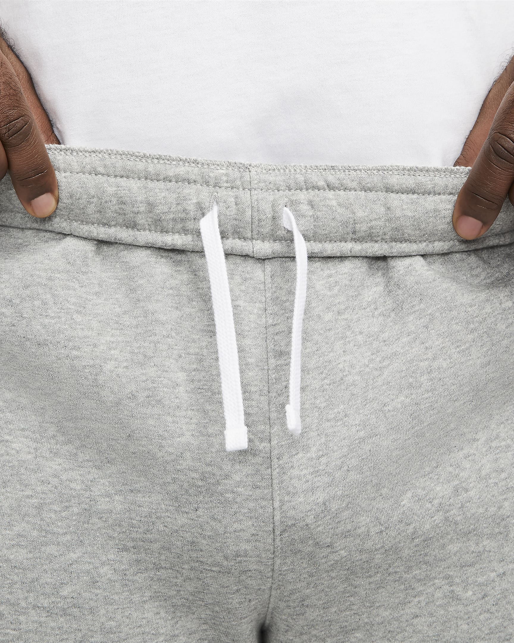 Nike Sportswear Club mønstret shorts til herre - Dark Grey Heather/Hvit/Hvit