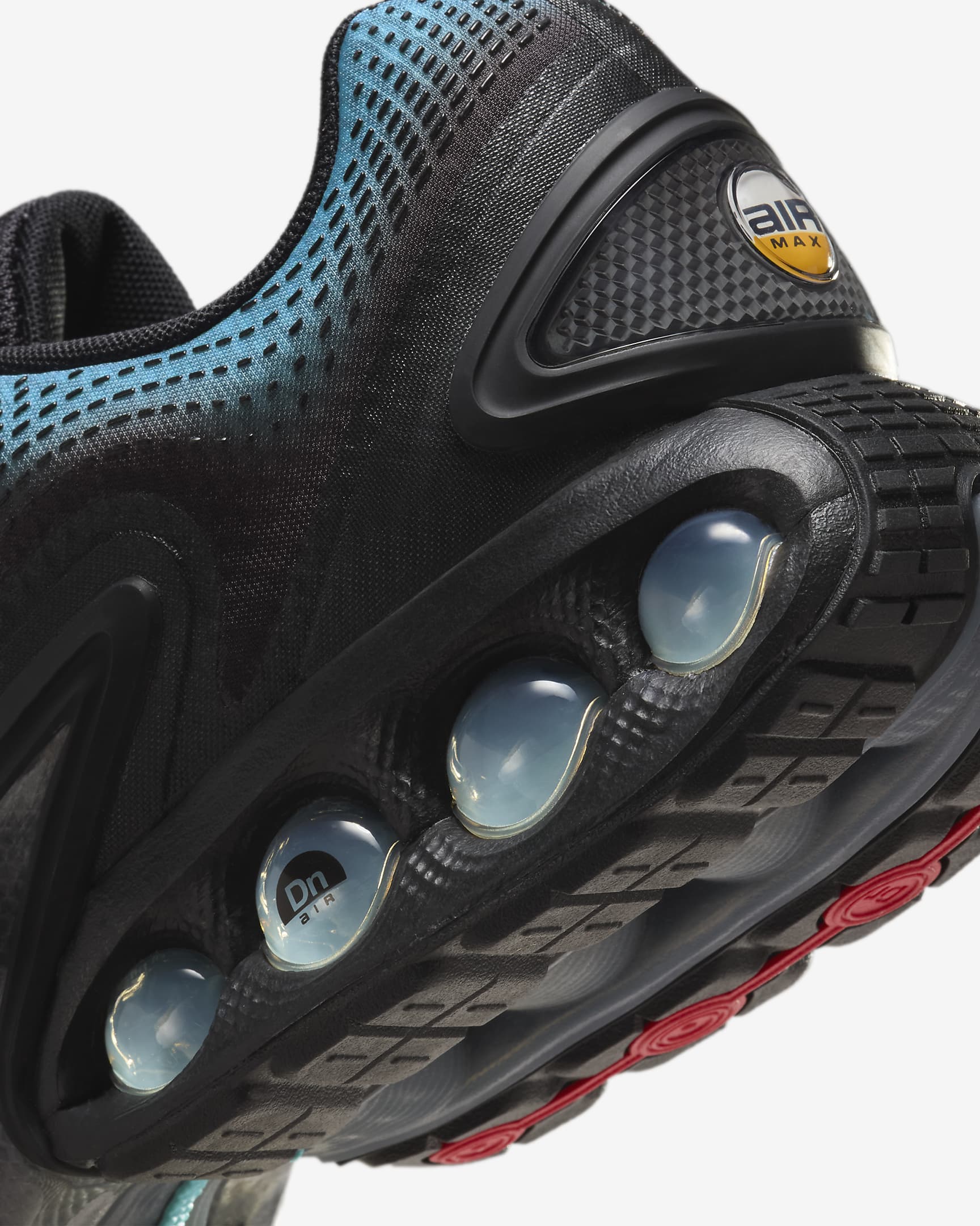 Nike Air Max DN Shoes - Black/Cool Grey/Comet Red/Baltic Blue