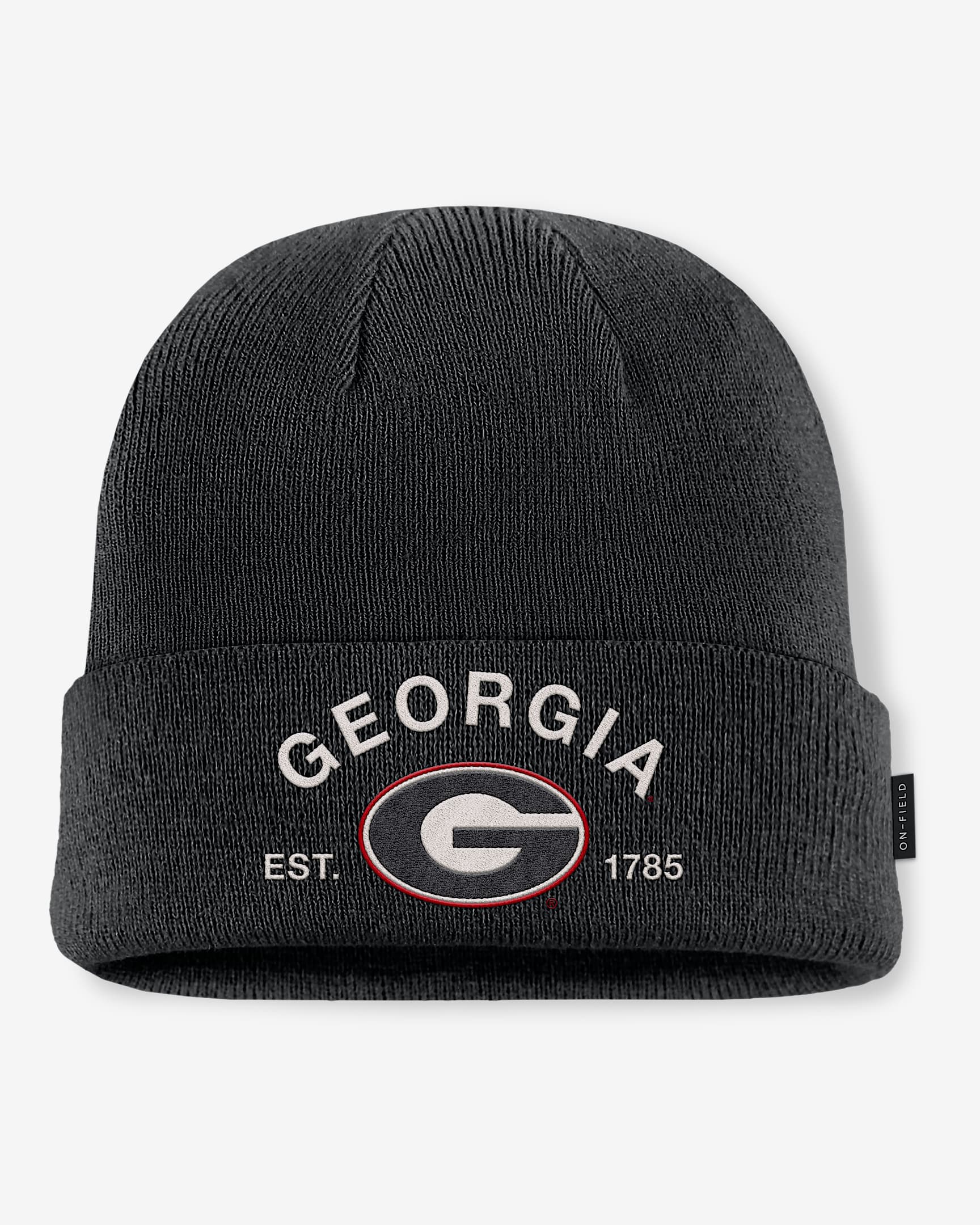 Georgia 2025 Military Appreciation Men's Nike College Cuffed Beanie - Black