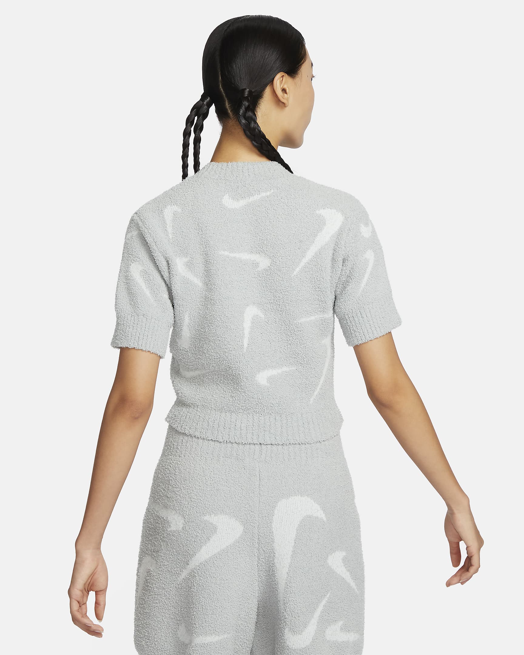 Nike Sportswear Phoenix Cosy Bouclé Women's Slim Cropped Knit Short ...