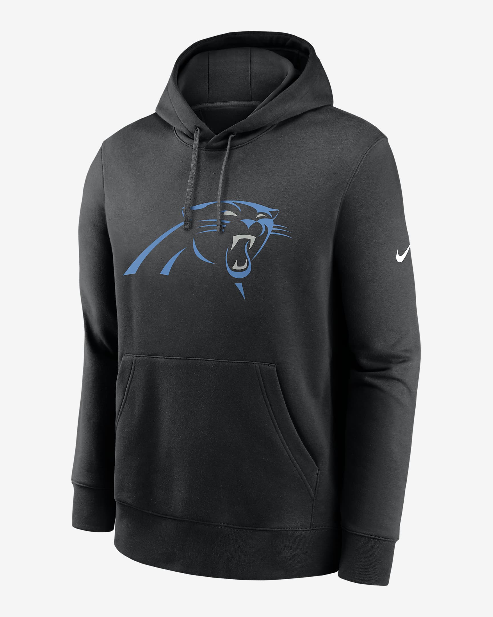 Carolina Panthers Club Logo Men's Nike NFL Pullover Hoodie - Black