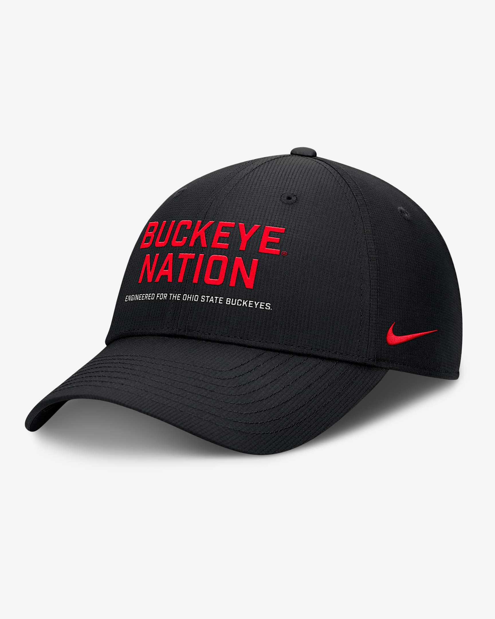 Ohio State On-Field Club Gameday Men's Nike Dri-FIT College Adjustable Hat - Black