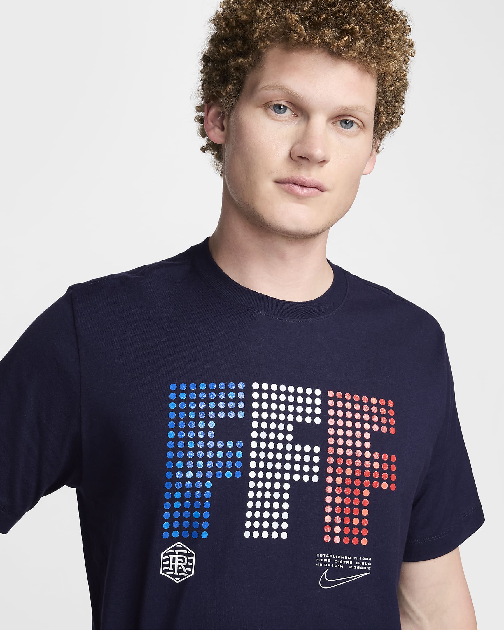 FFF Men's Nike Football T-Shirt - Blackened Blue