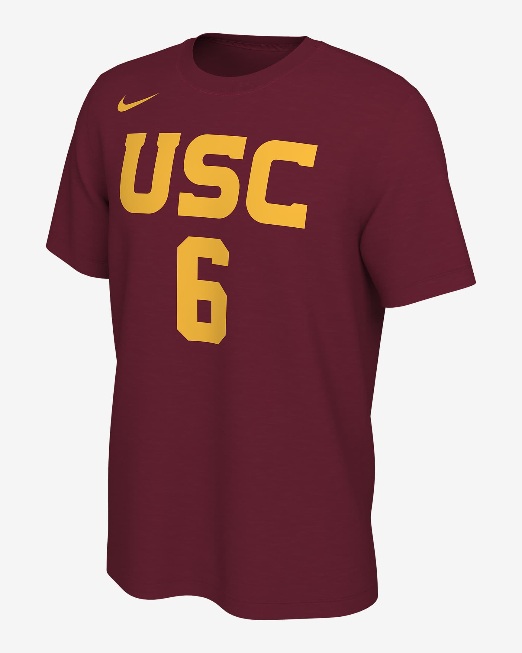 Bronny James USC Men's Nike College T-Shirt - Team Crimson