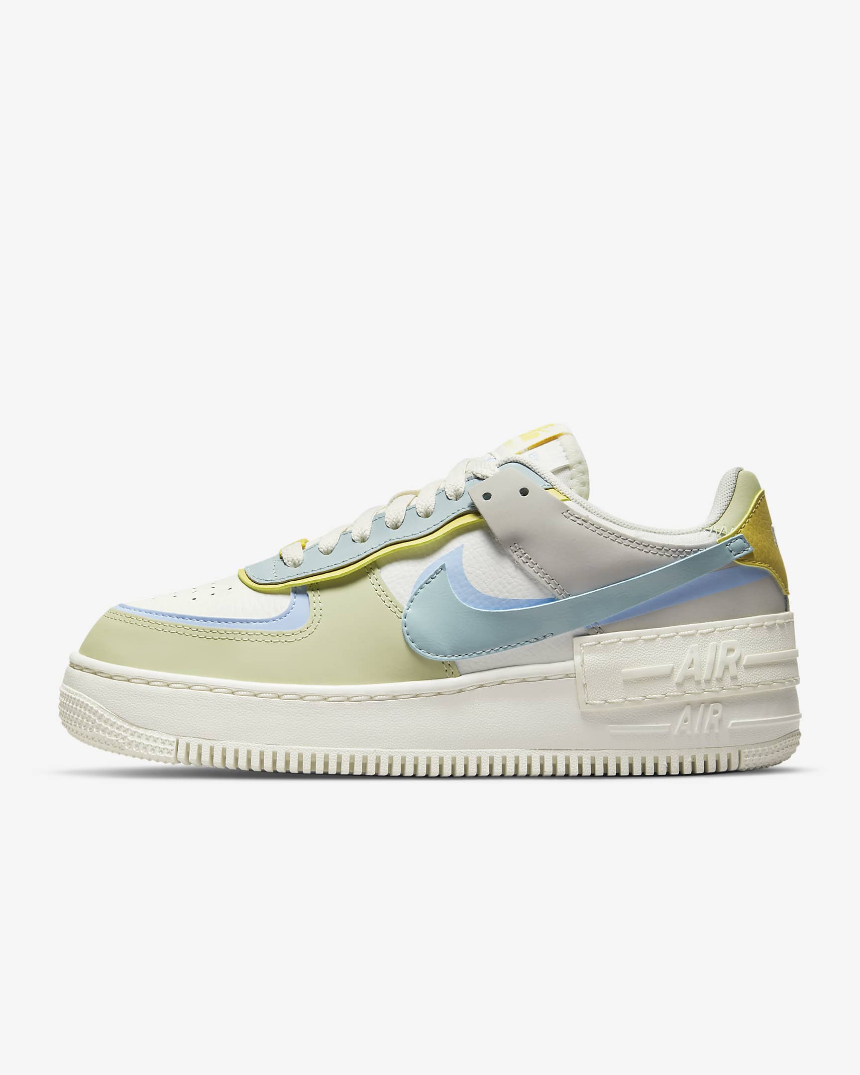 Nike AF1 Shadow damesko - Sail/Light Marine/Olive Aura/Ocean Cube